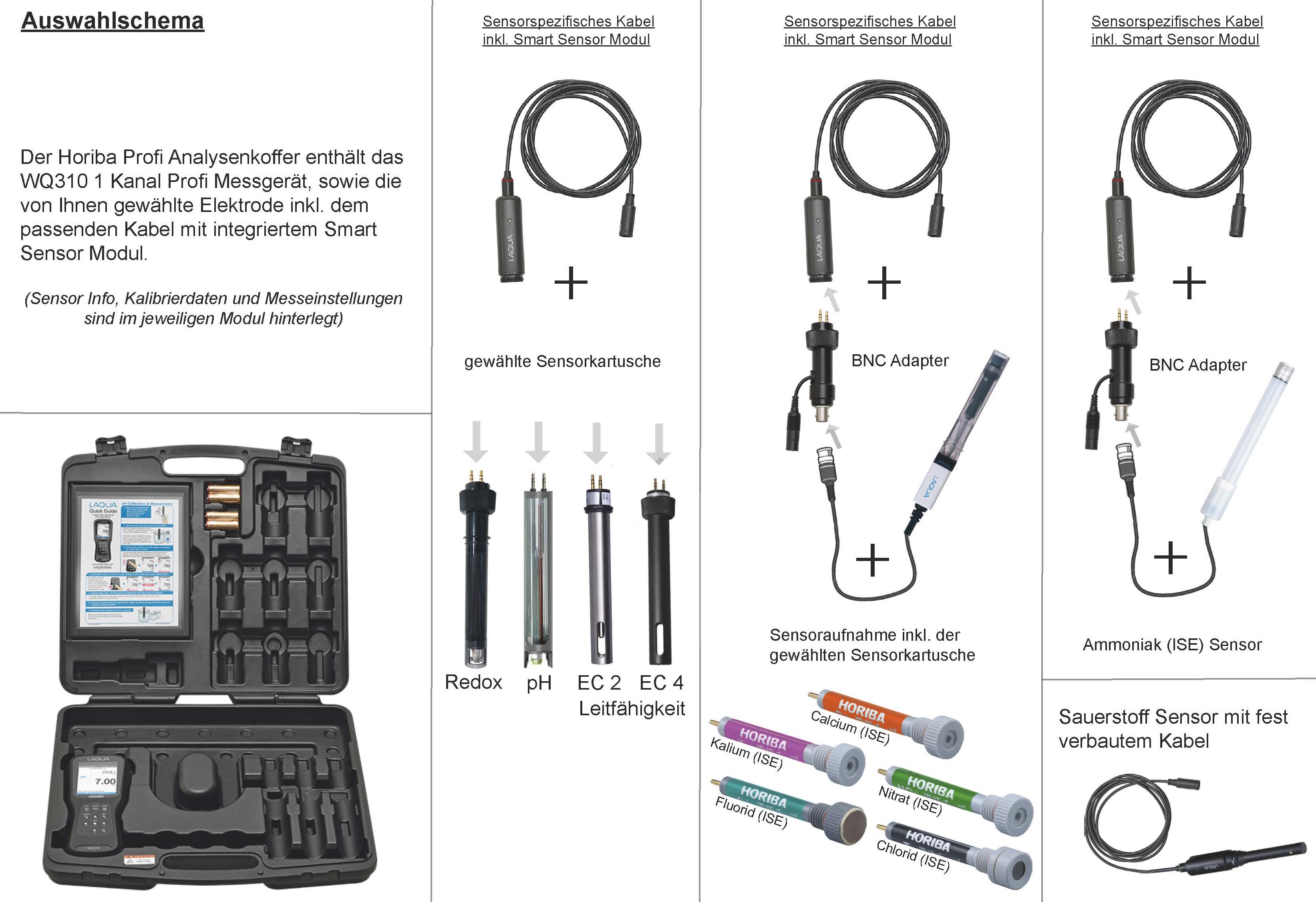 Horiba LAQUA WQ310-K - 1 channel professional measuring device for various parameters in analysis case