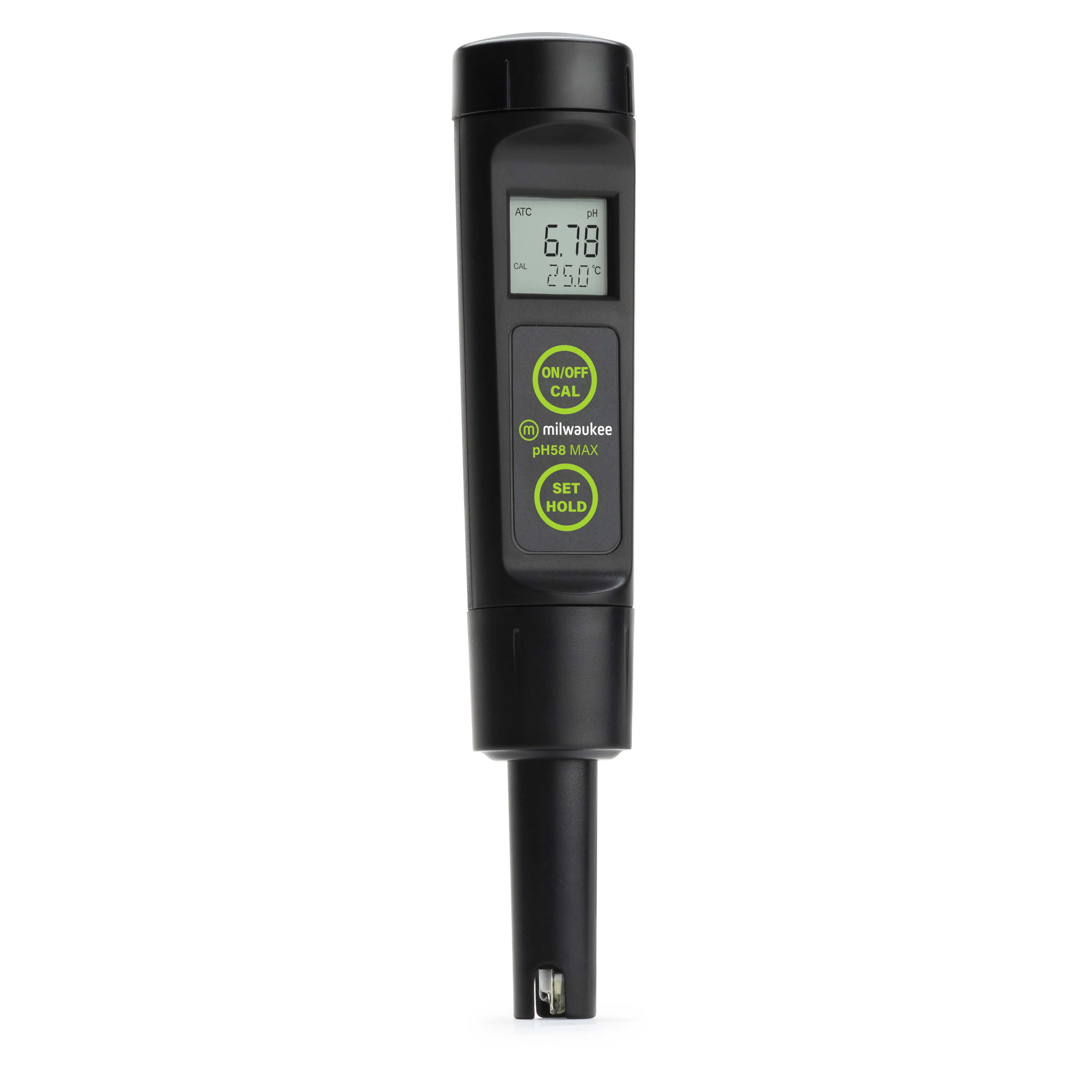 Milwaukee PH58 waterproof pH / ORP / Temperature Tester with automatic temperature compensation (ATC) and replaceable probe