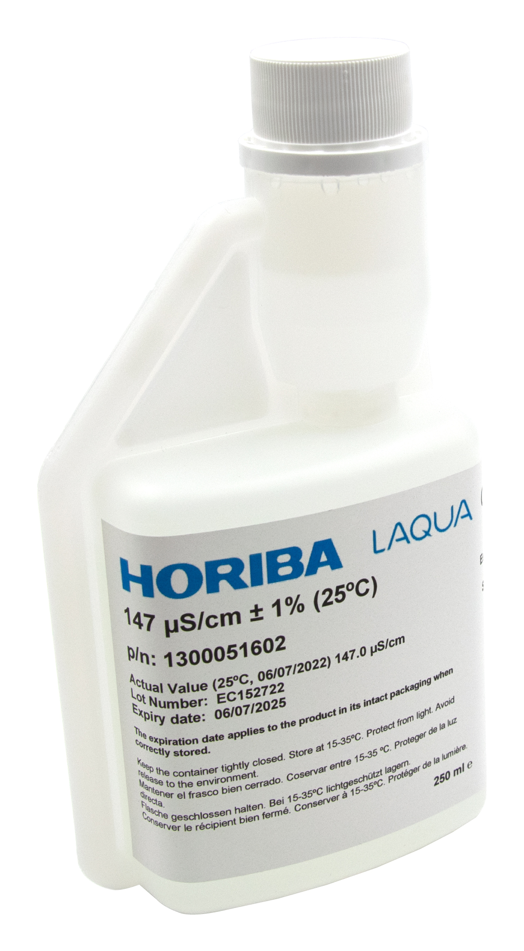 HORIBA 147 μS/cm conductivity calibration solution 250ml (250-EC-147)
