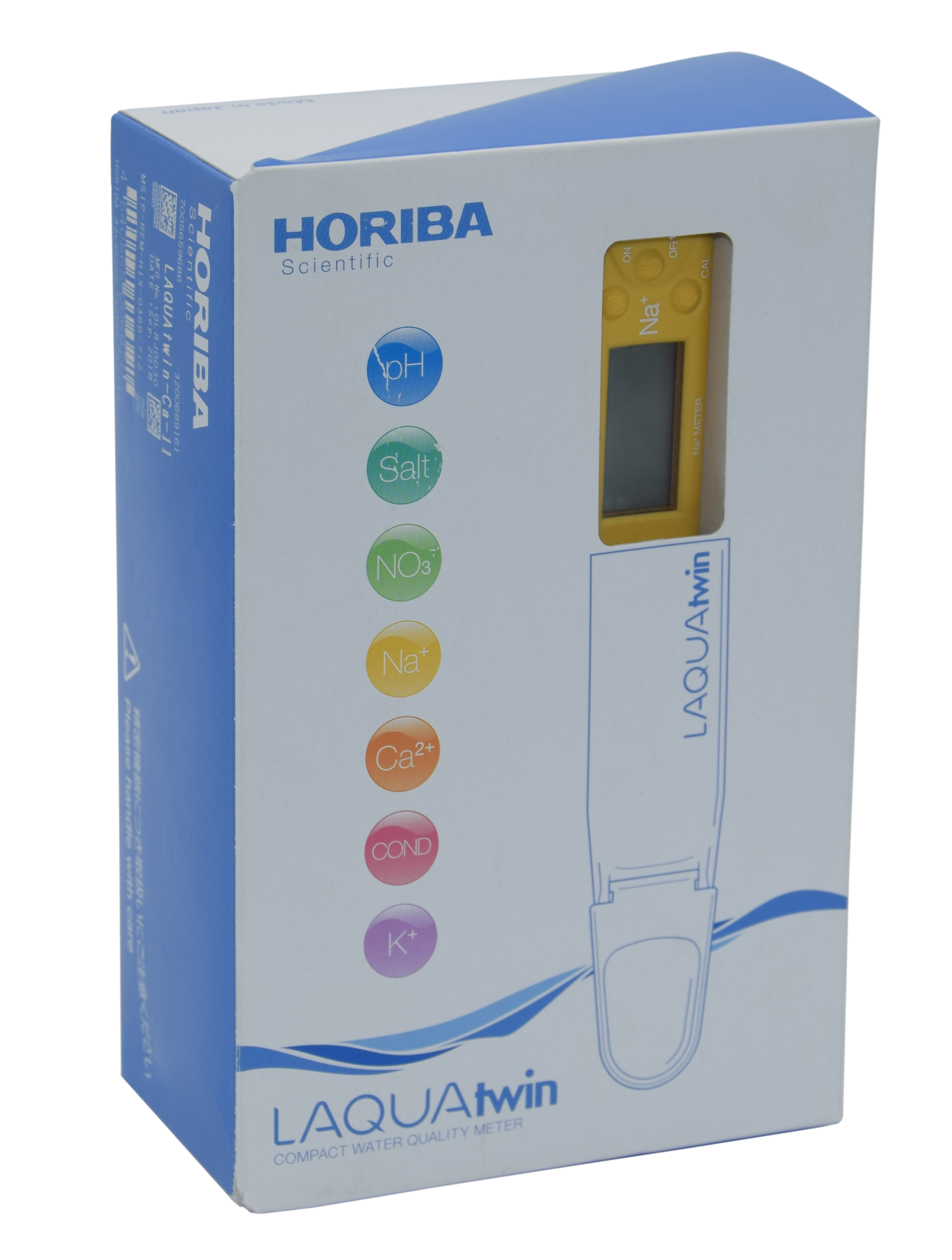 Horiba LAQUAtwin Sodium Ion Tester (Na+) with 2 calibration points and temperature measurement (Na-11) 