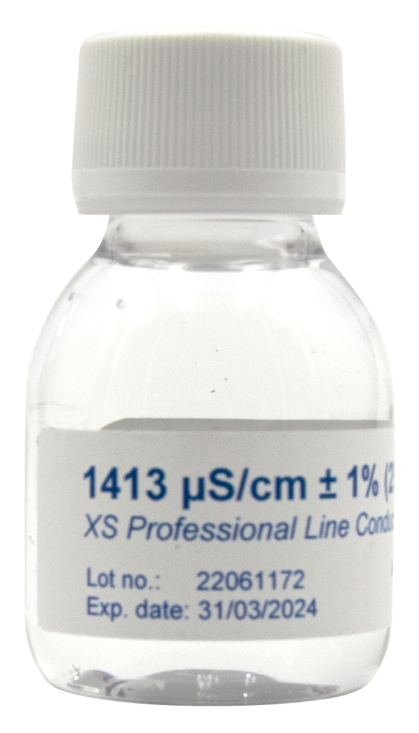 XS Professional 1413µS/cm - 4x 60ml Leitfähigkeitskalibrierlösung 1 x 60ml Flasche 
