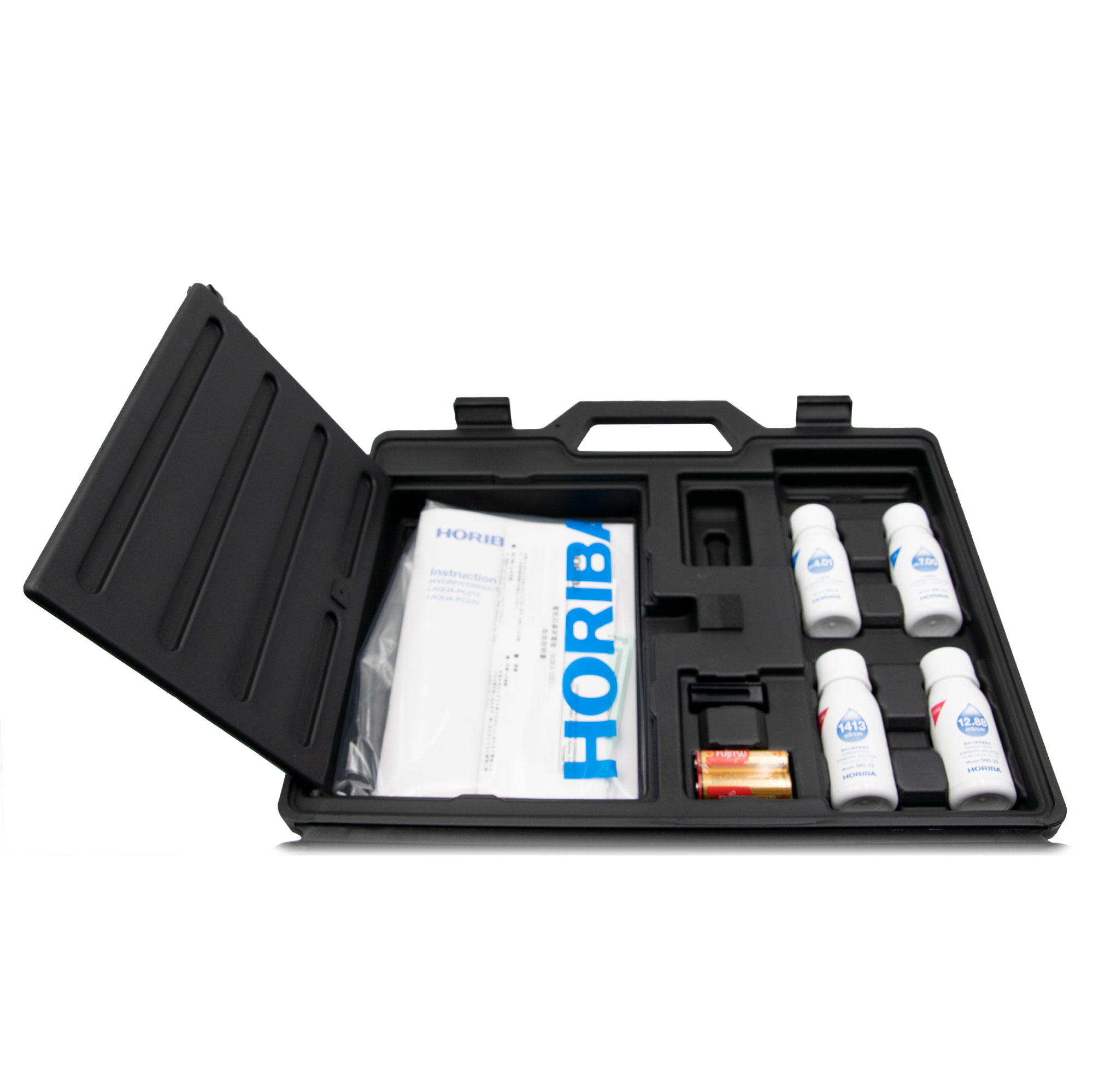 Horiba LAQUA PC210-Kit pH, ORP, conductivity, TDS, salt, resistance and temperature handheld meter in analysis case