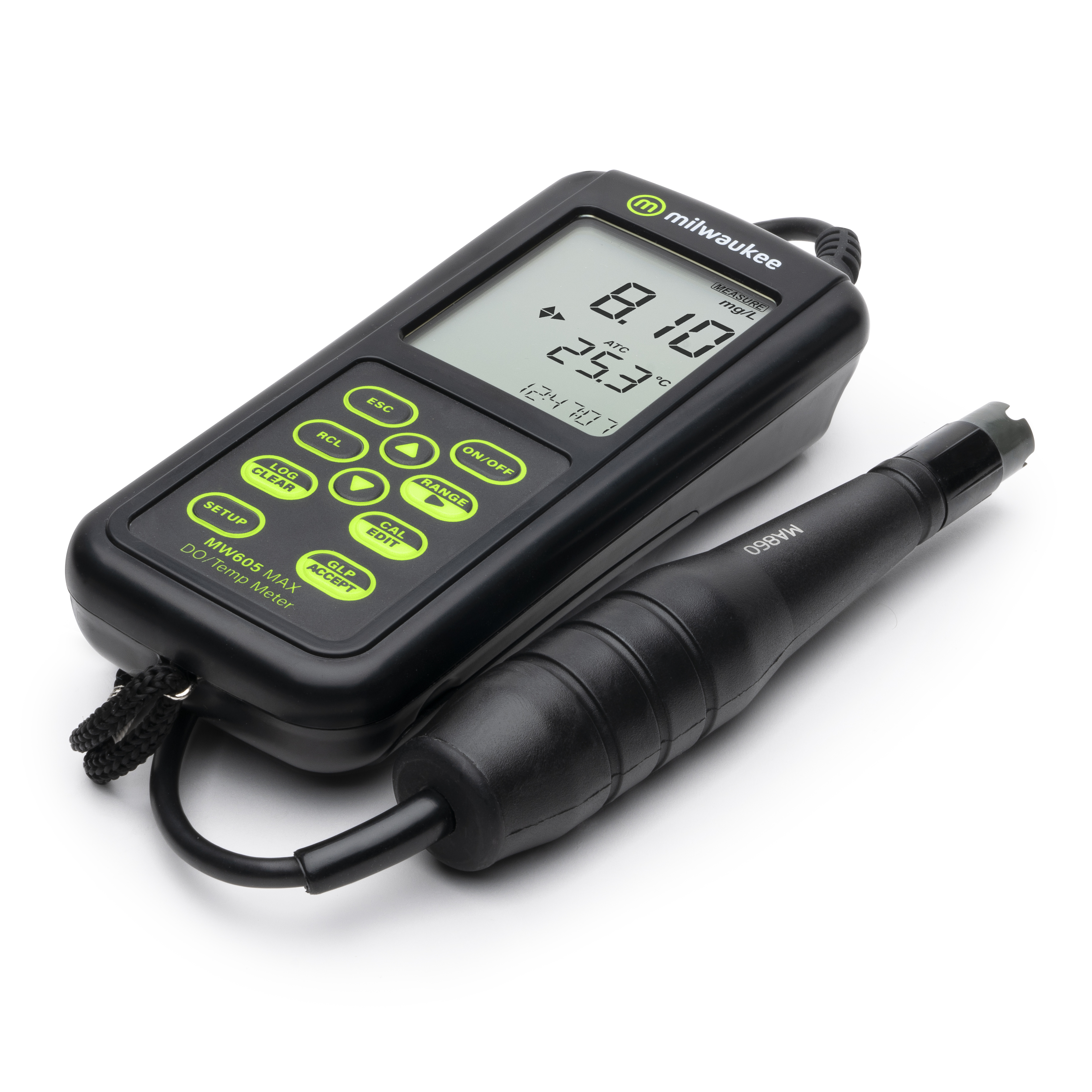 Milwaukee MW605 MAX Waterproof Galvanic Dissolved Oxygen Meter With Automatic Calibration