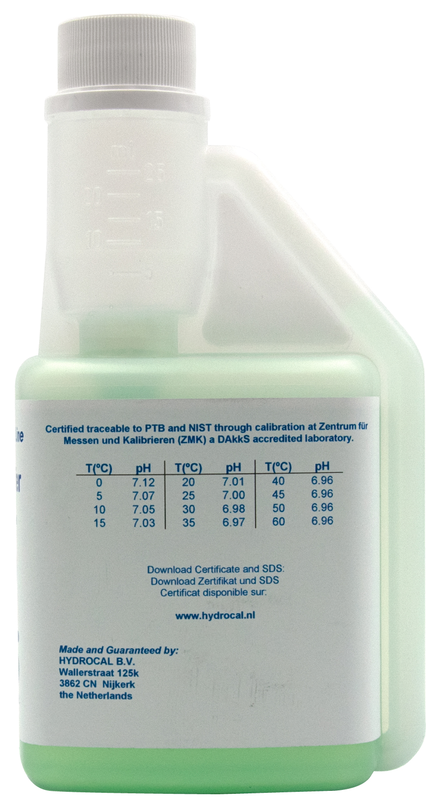 XS Professional pH 7.00 (±0.01pH @25°C) - 250ml pH buffer solution with DAkkS certificate