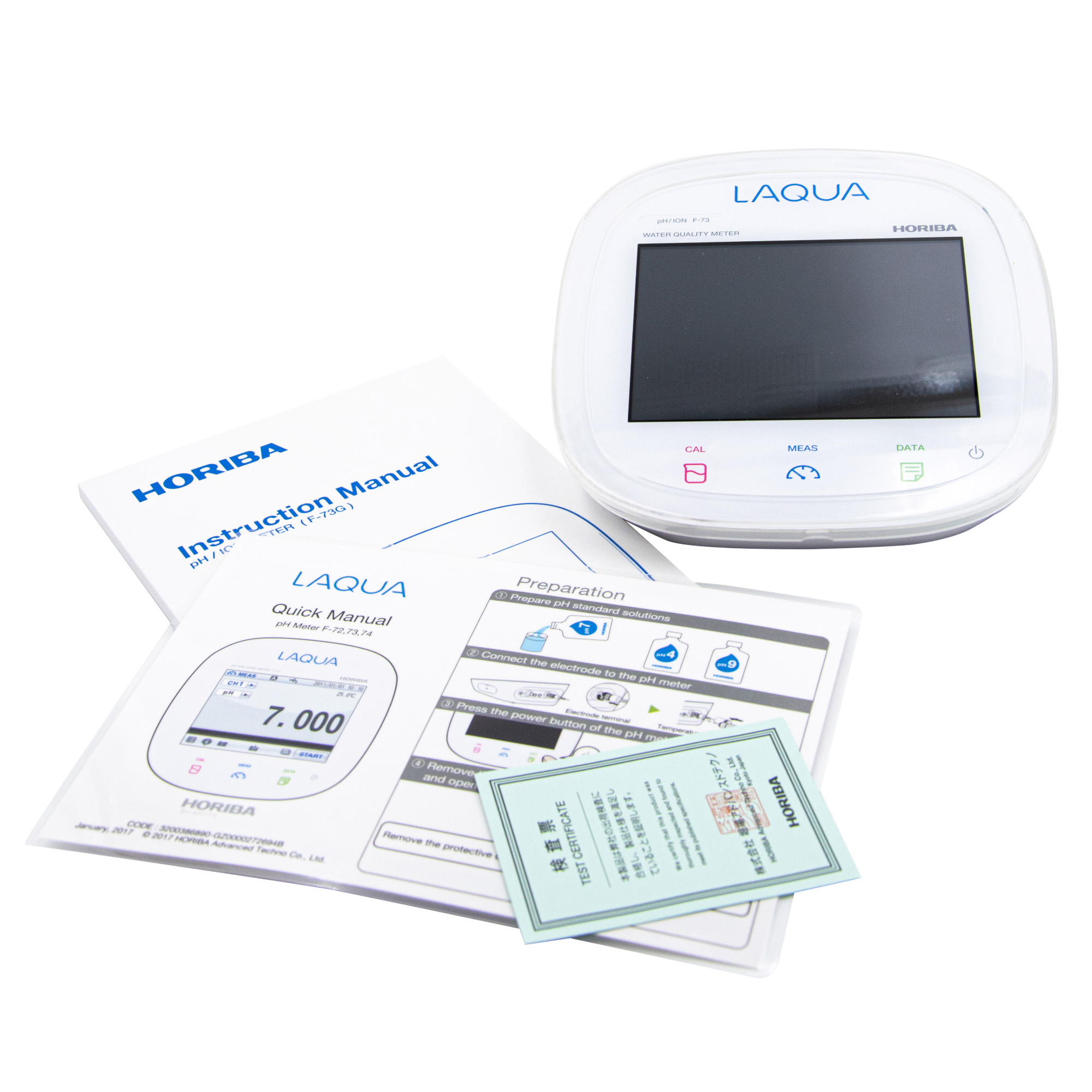 Horiba F-73 Dual Channel pH/ORP/Ion/Temperature Meter with Touchscreen