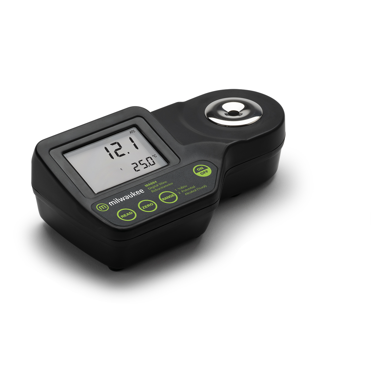 Milwaukee MA884 Digital Brix/Potent Alcohol Refractometer