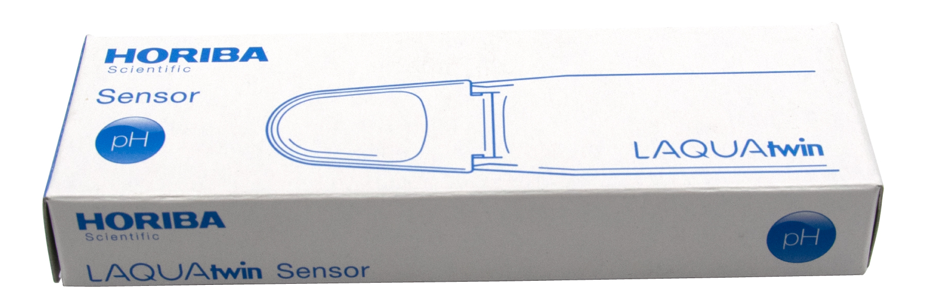 LAQUAtwin pH-Sensor S010, Frontalansicht der Box mit pH-Markierung