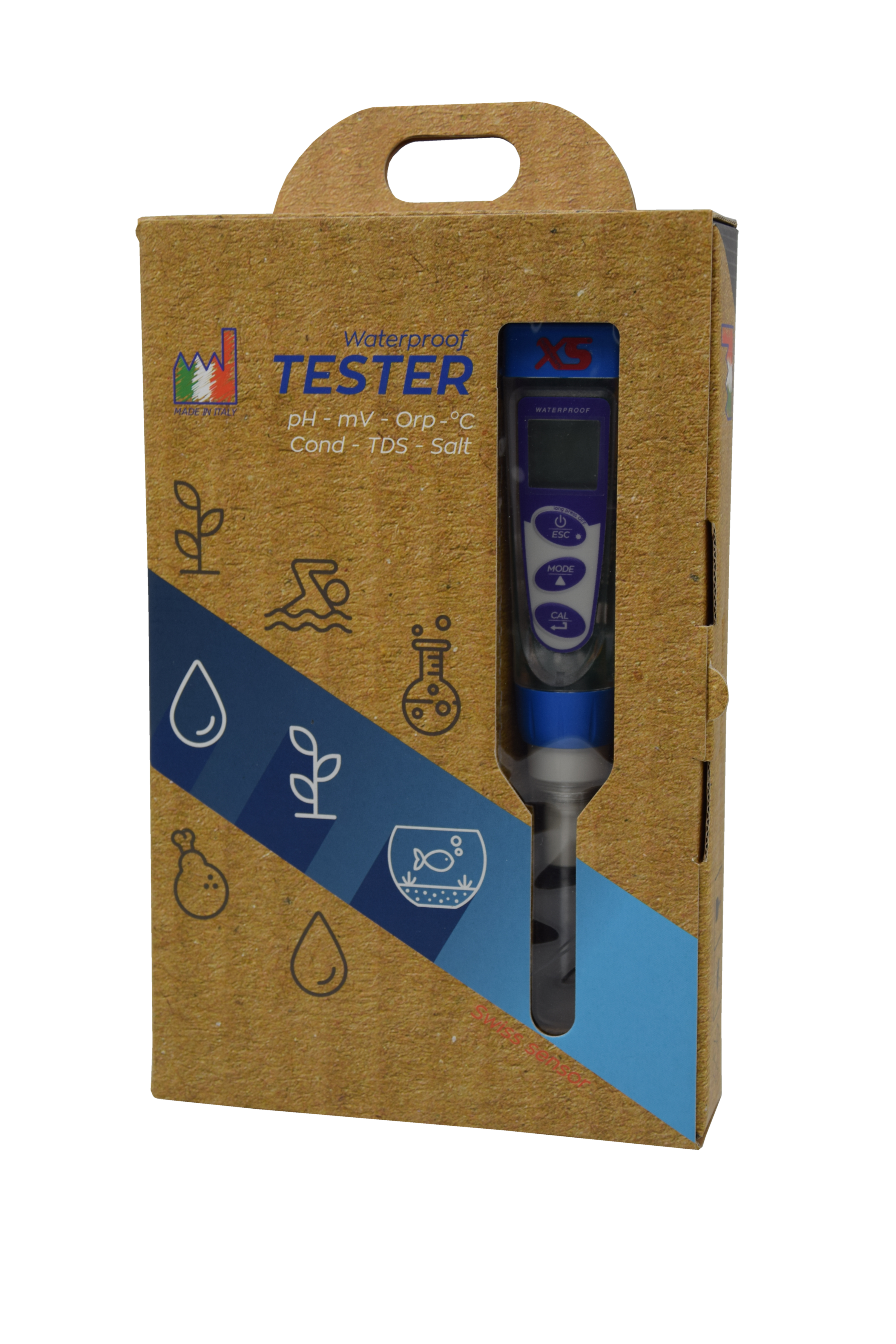 XS PC 5 Tester Kit - Quick tester for pH/mV/conductivity/TDS/salt/temp. measurement