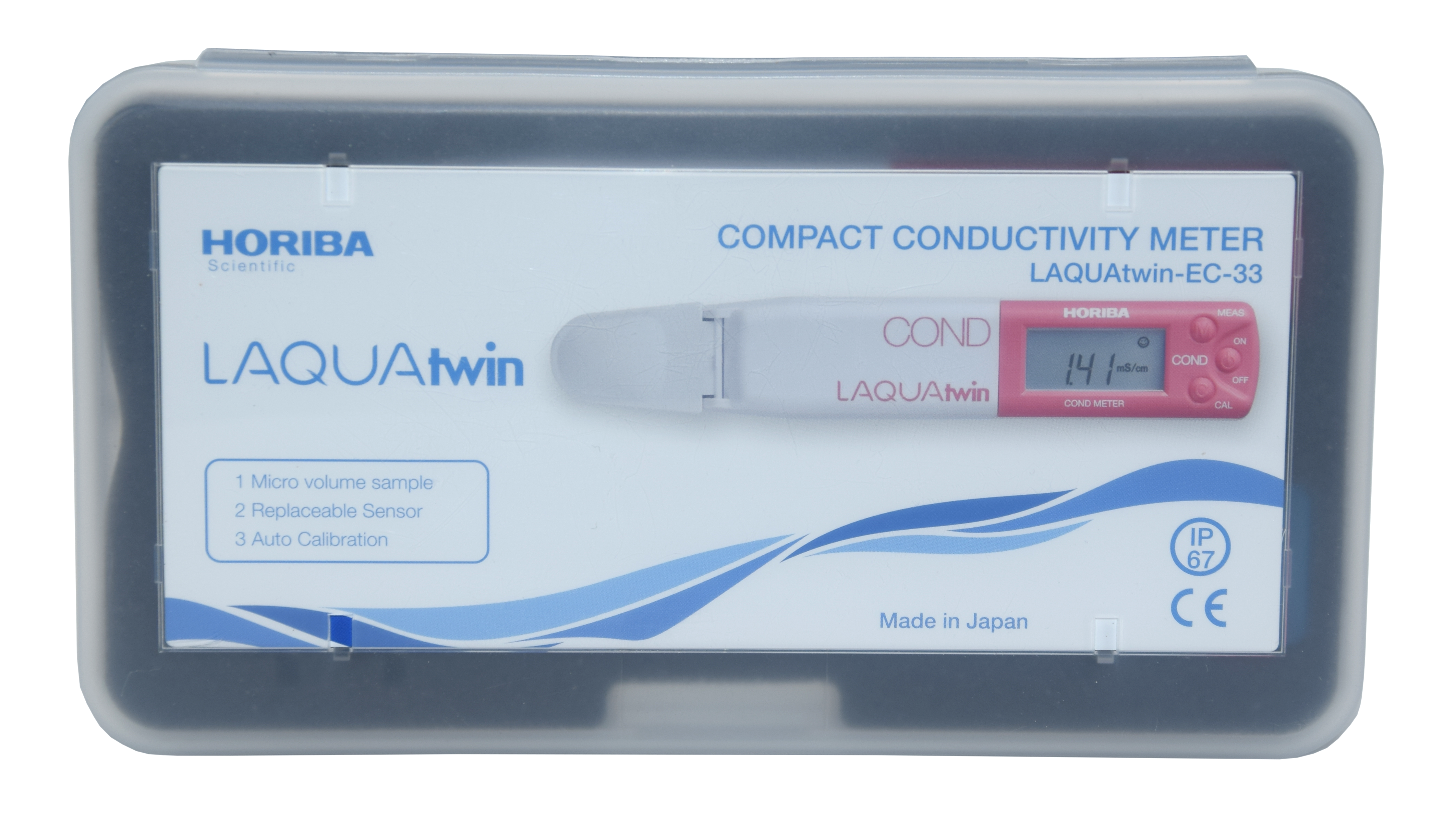 Horiba LAQUAtwin Conductivity, TDS, Temperature Multiparameter Tester (EC-33) 