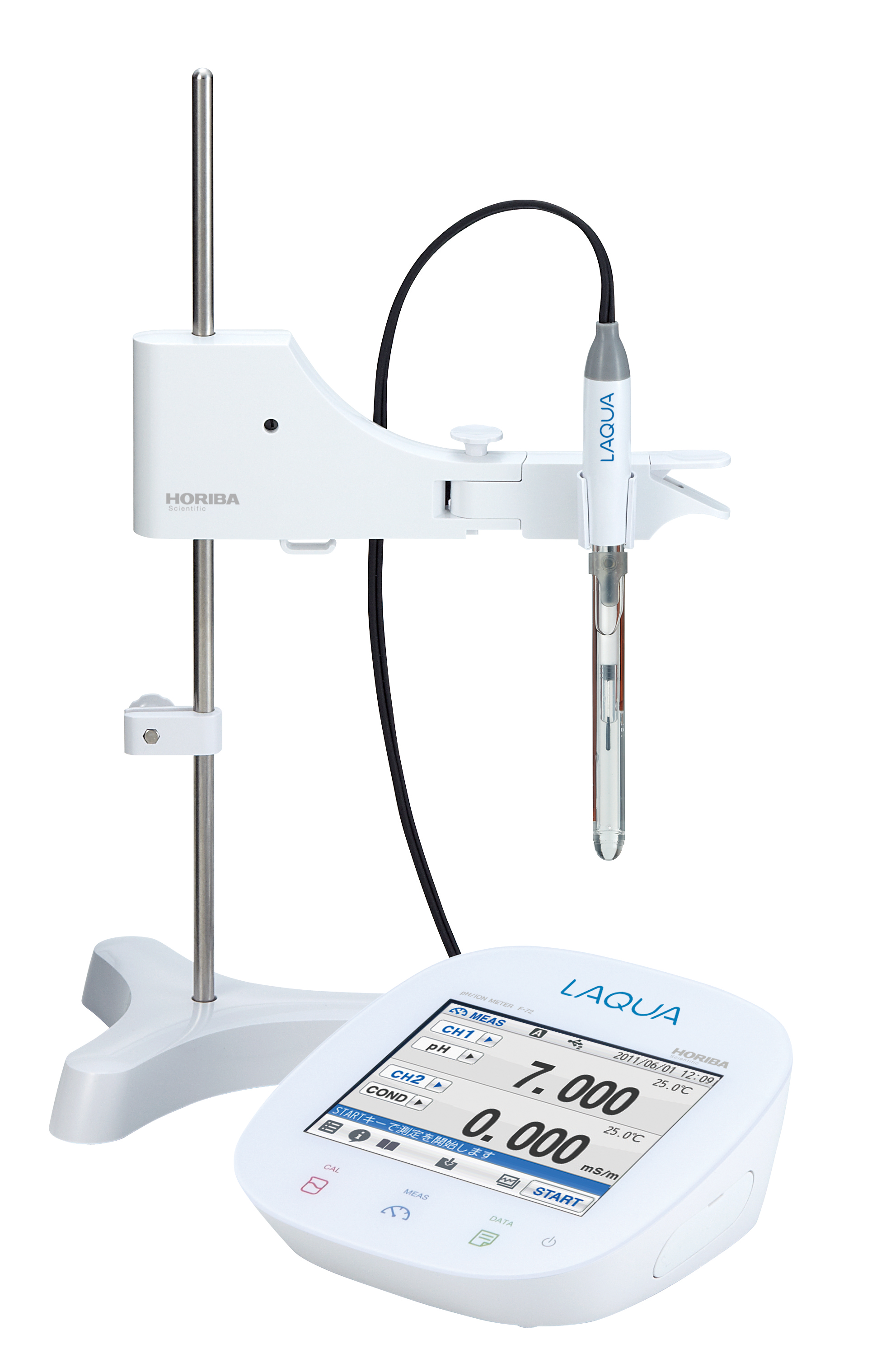 Horiba F-73 Dual Channel pH/ORP/Ion/Temperature Meter with Touchscreen