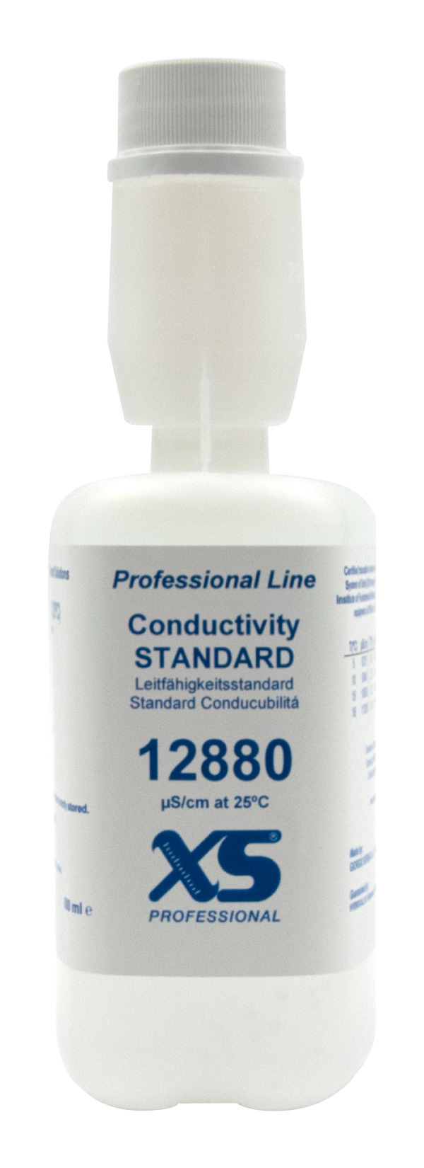 XS Professional 12880 µS/cm - 500ml conductivity calibration solution with DFM certificate