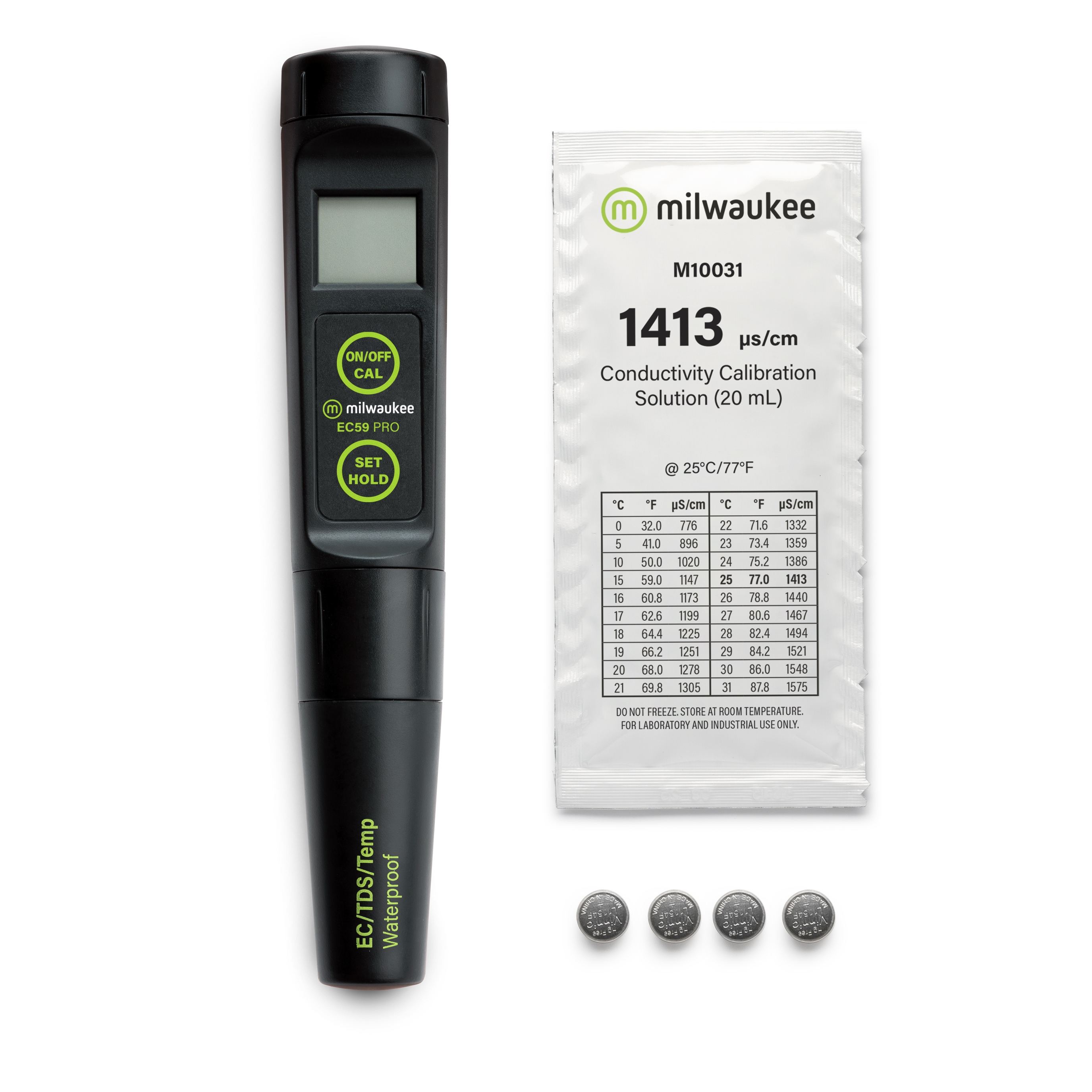 Milwaukee EC59 waterproof Conductivity, TDS  and Temperature Tester with replaceable probe