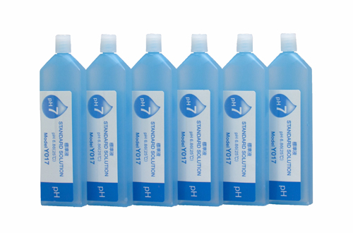 Horiba pH 7.00 Buffer Solution (514-7) Horiba pH 7.00 Pufferlösung Flaschensatz 6 x 14 ml, Frontansicht mit Etiketten, Kalibrierlösung für pH-Messung, Präzisionspuffer für LAQUAtwin Tester, pH 7 Neutralpufferlösung