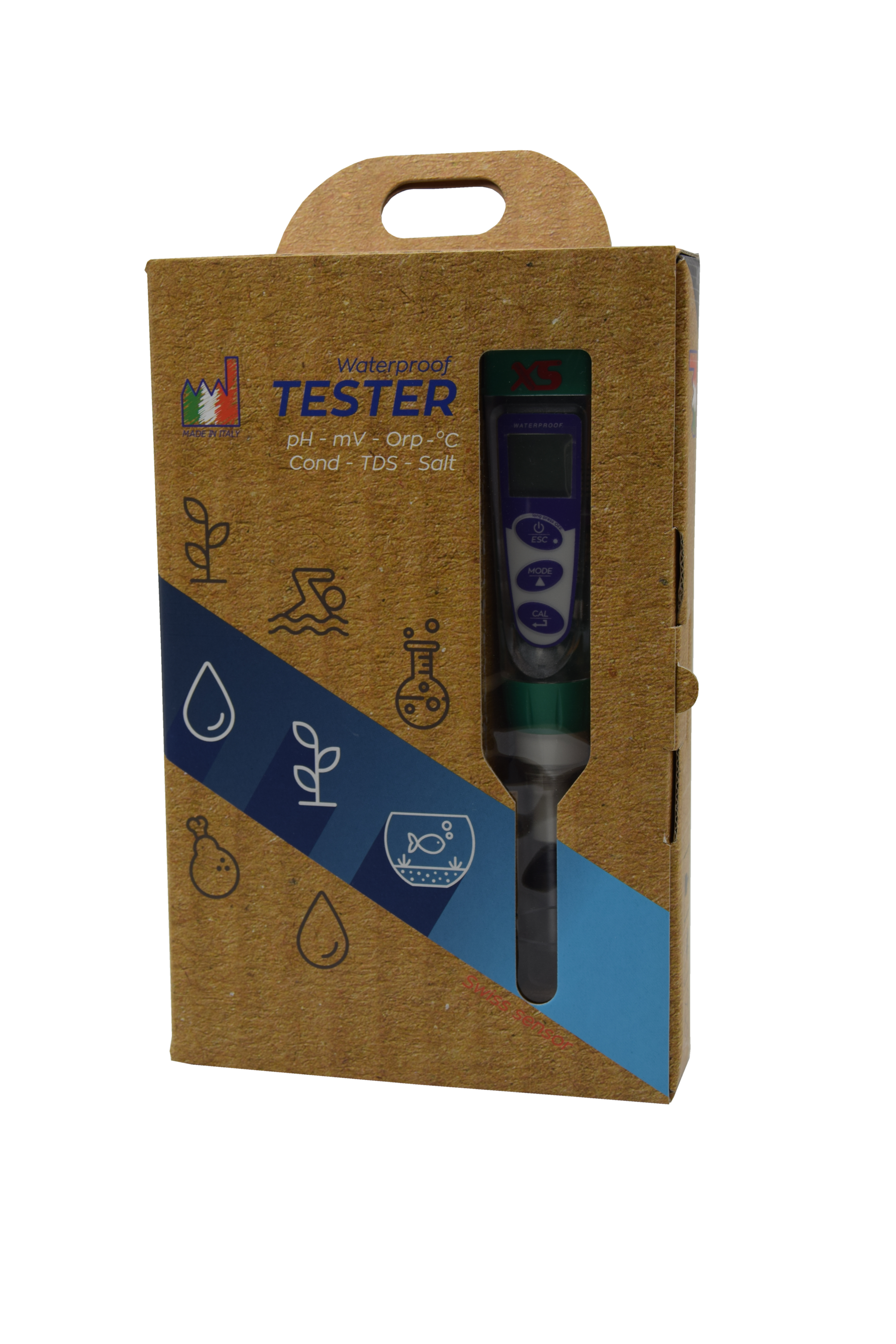 XS pH 5 Tester Kit - hand-held meter for determining the pH value and temperature