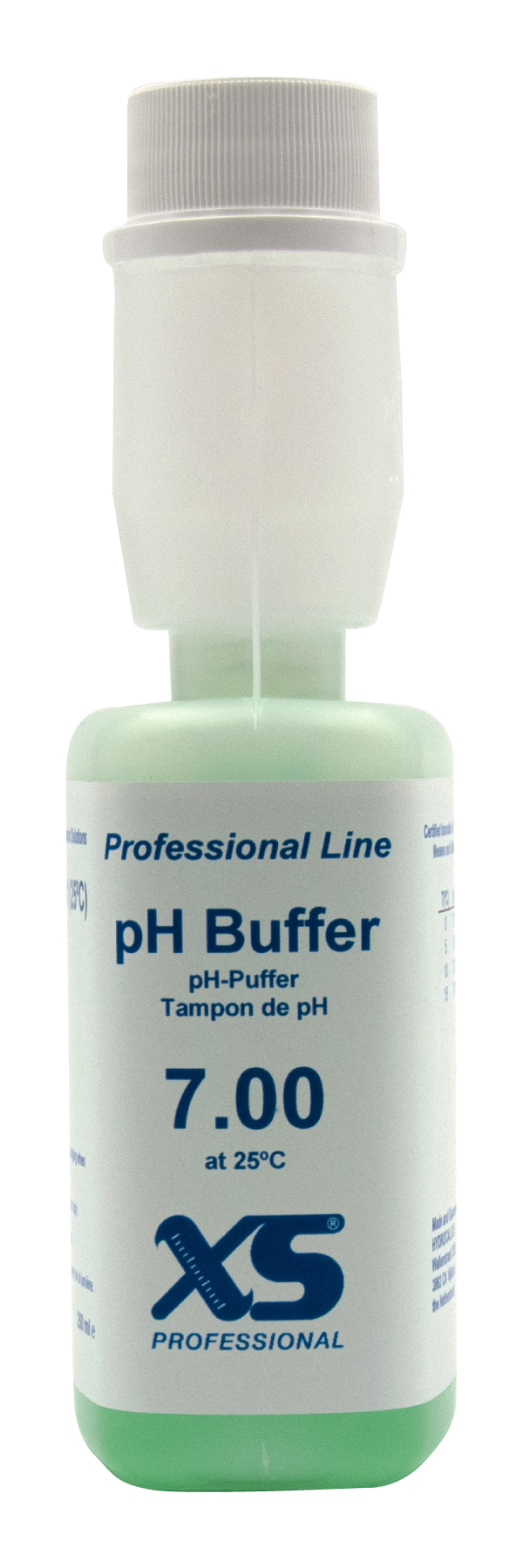 XS Professional pH 7.00 (±0.01pH @25°C) - 250ml pH buffer solution with DAkkS certificate