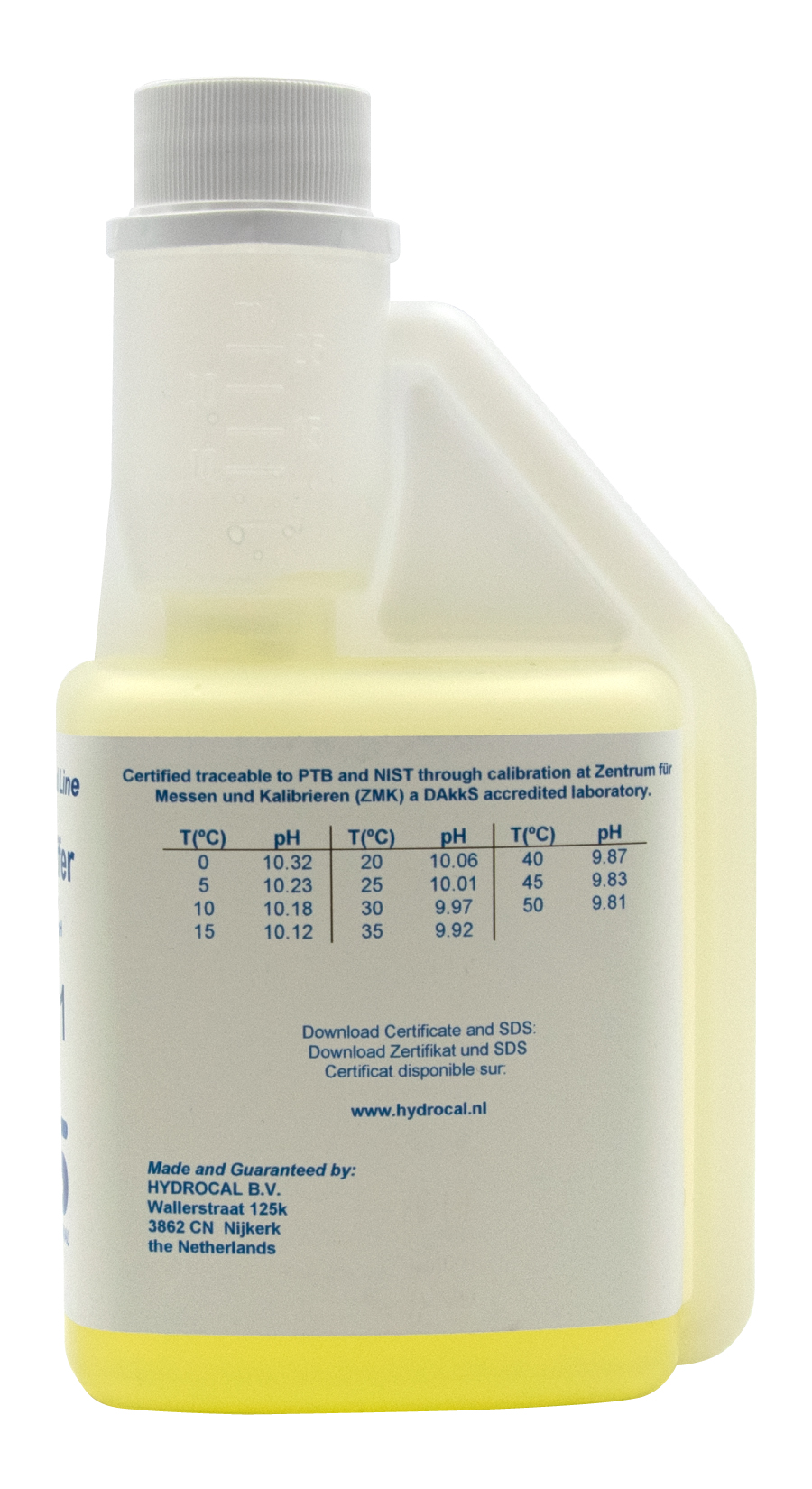 XS Professional pH 10.01 (±0.02pH @25°C) - 250ml pH buffer solution with DAkkS certificate