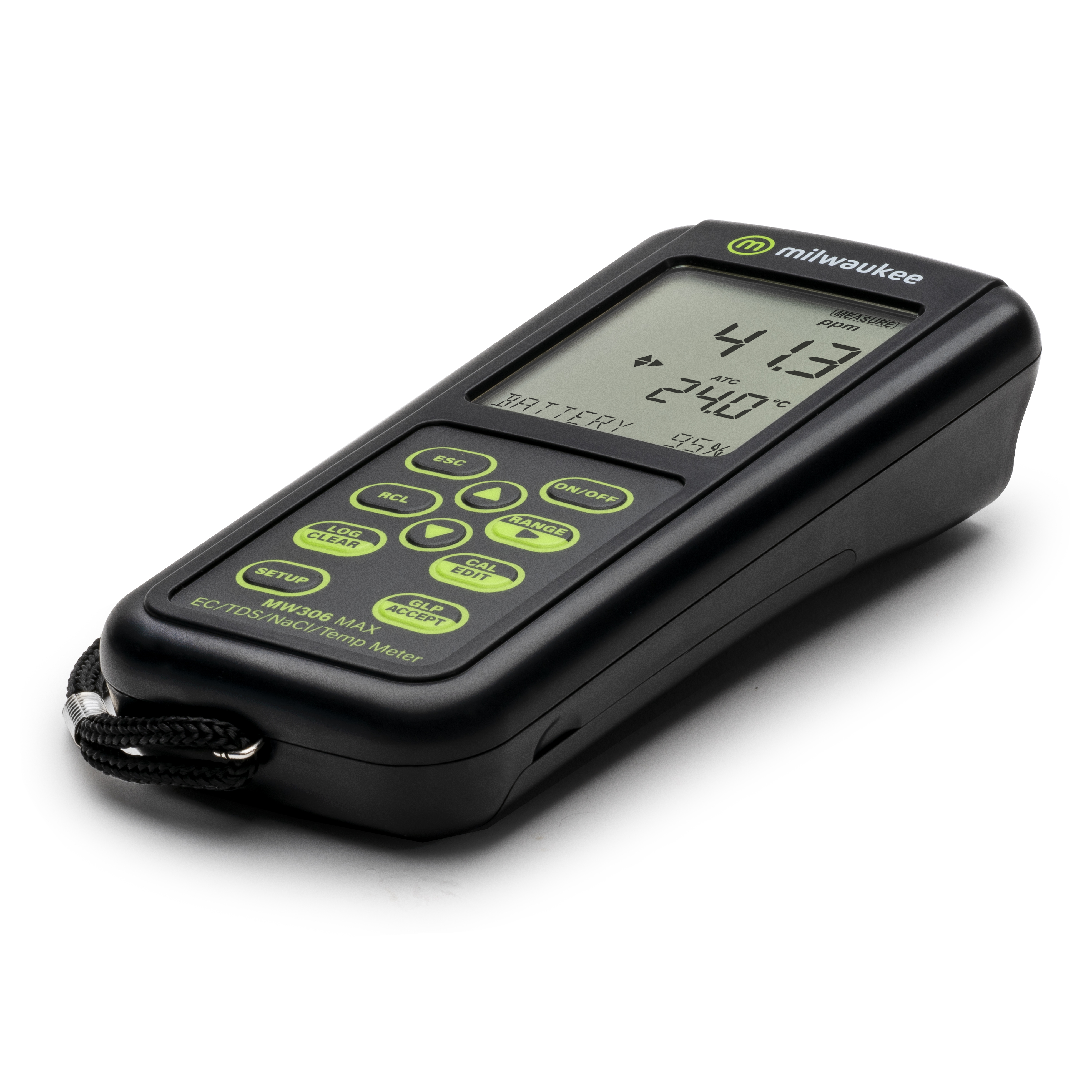 Milwaukee MW306 MAX, Automatic and logging EC/TDS/NaCl/Temperature meter.