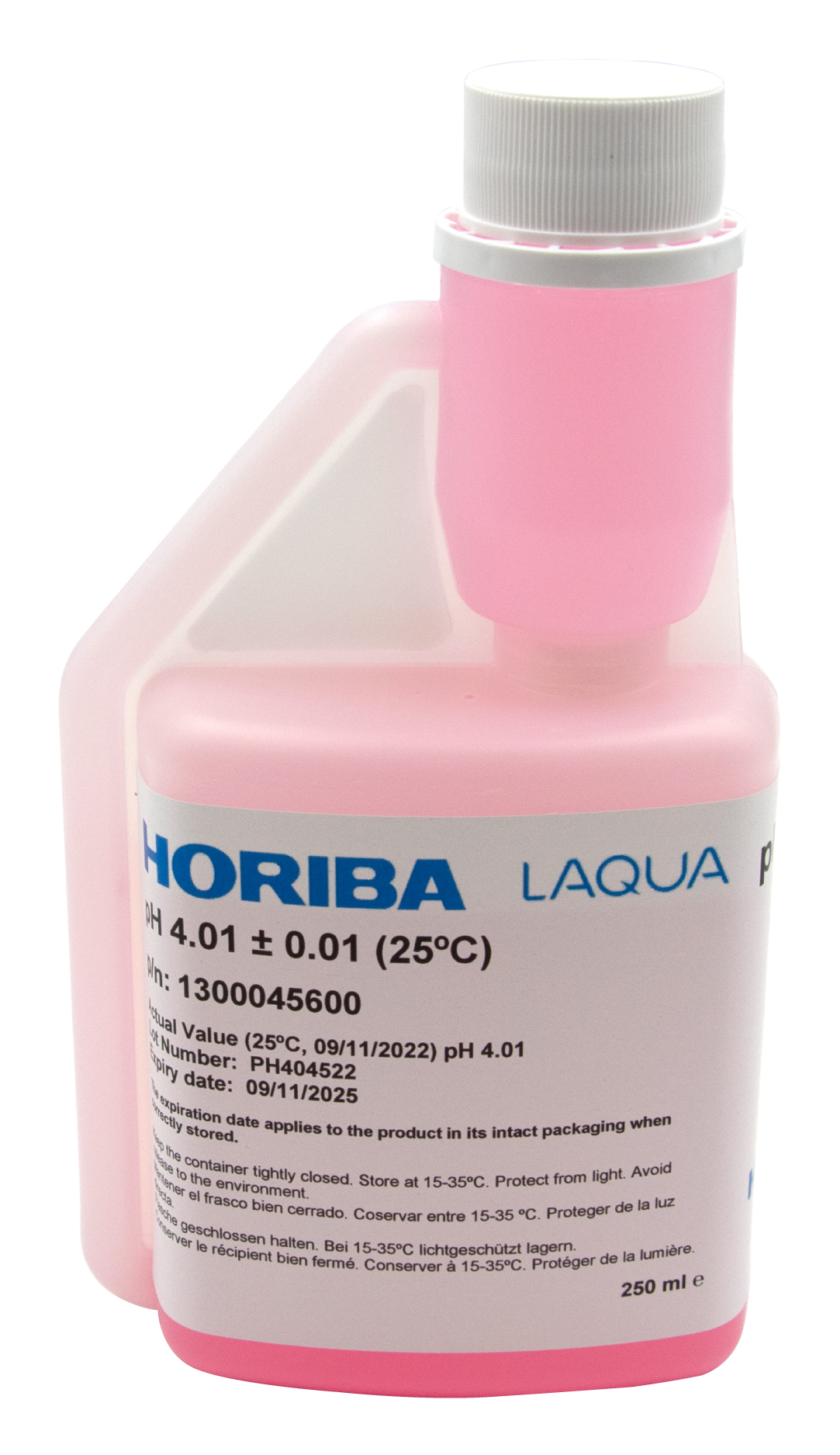 HORIBA pH 4.01 (±0.01pH @25°C) buffer solution 250ml (250-PH-4)