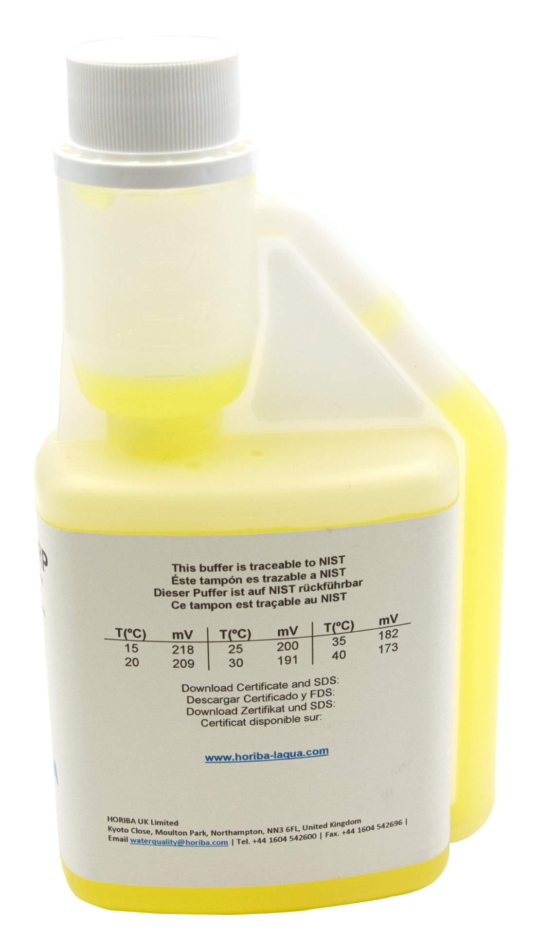 HORIBA ORP 200mV (±5mV @25°C) buffer solution 250ml (250-ORP-200)