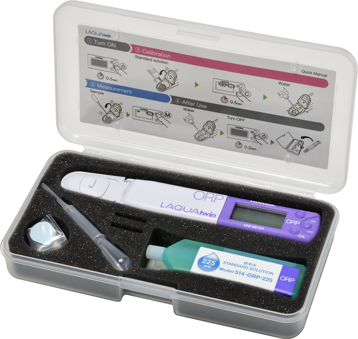 Horiba LAQUAtwin ORP Tester with 1 calibration point and temperature measurement (ORP-11)