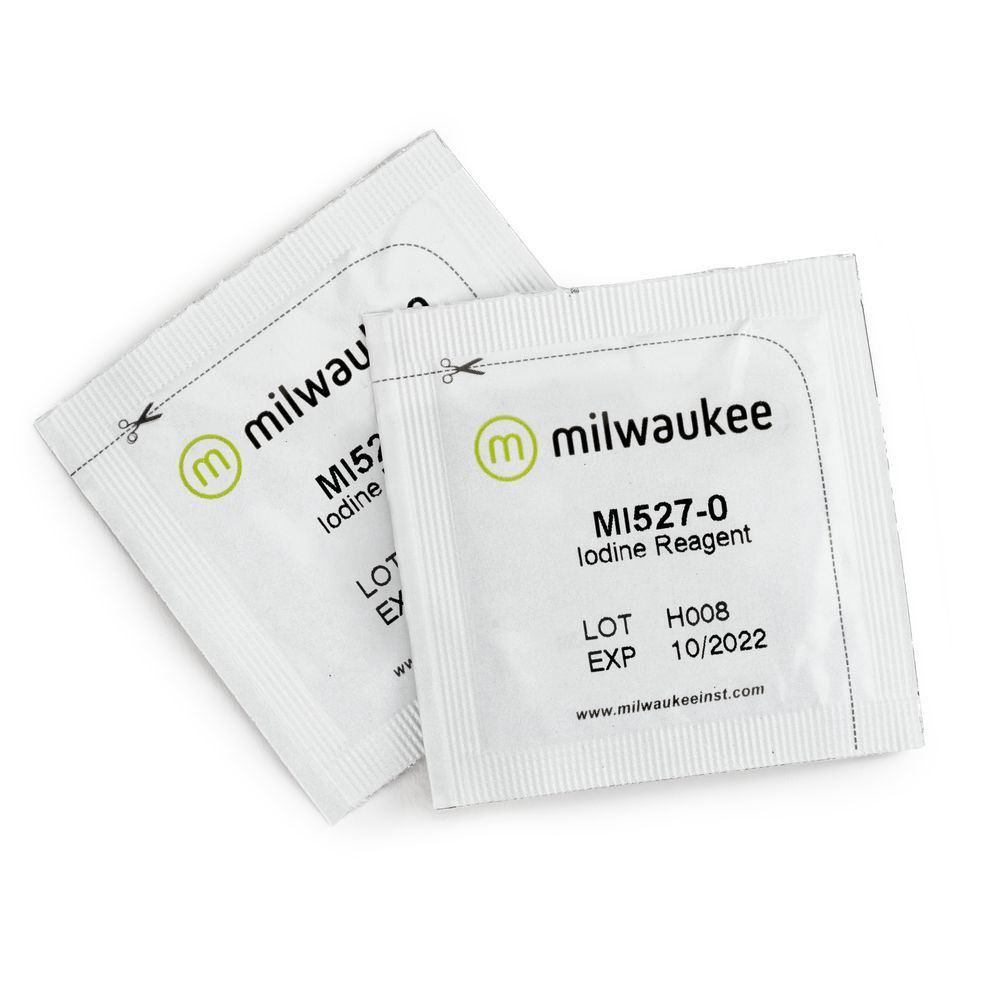 Milwaukee MI527-25 Powder reagents for digital iodine photometer (25 pieces)