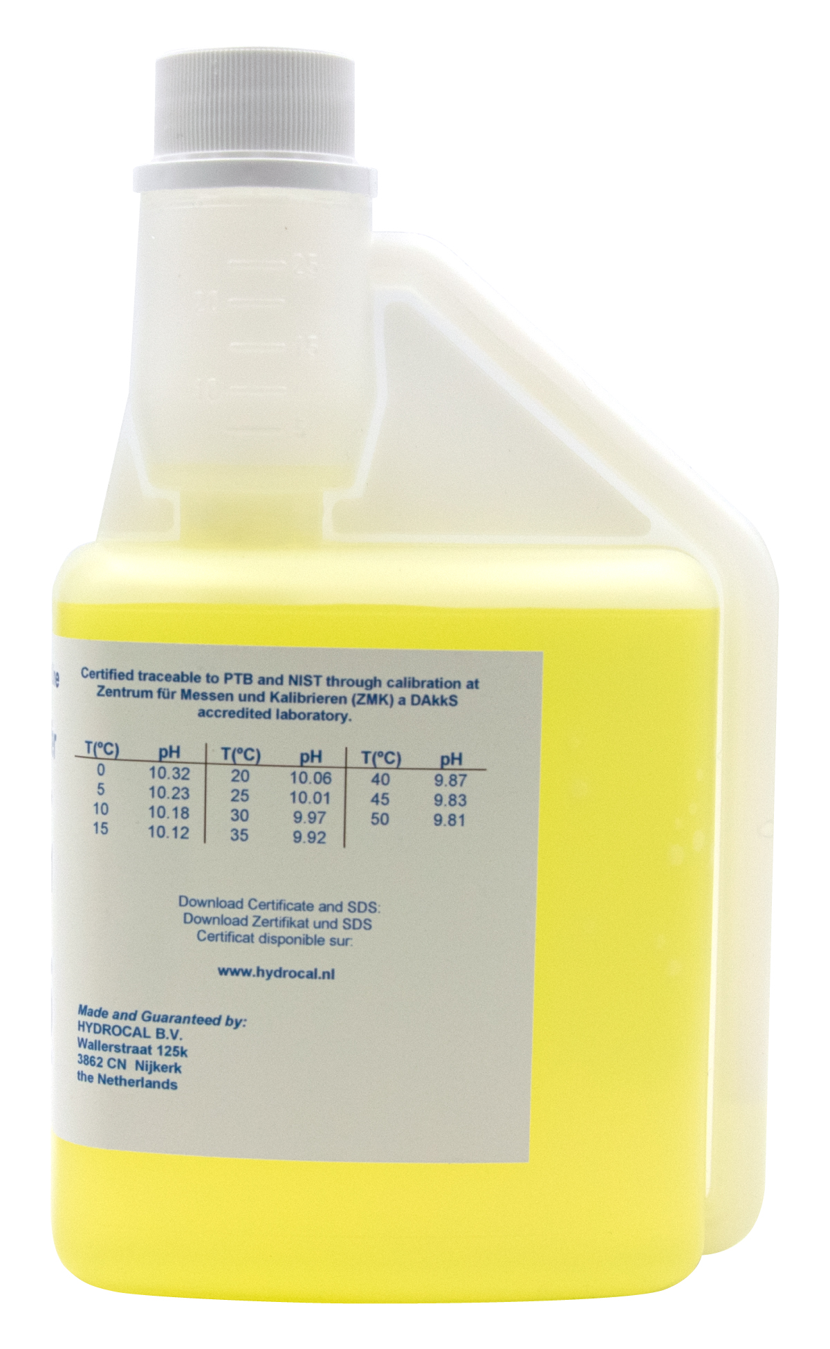 XS Professional pH 10.01 (±0.02pH @25°C) - 500ml pH buffer solution with DAkkS certificate