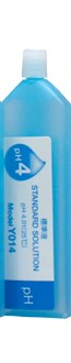 Horiba pH 4.01 Pufferlösung Flasche allein stehend, Frontansicht mit Etikett, 14 ml Kalibrierlösung, präzise pH-Pufferlösung, für HORIBA LAQUAtwin Pocket Tester, handliche Flasche für pH-Messung, Labor- und Wasseranalyse
