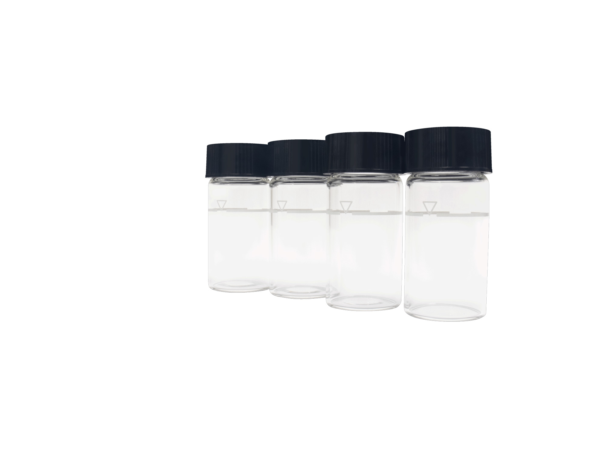 Artikel 896085 Horiba TB220-VIAL 4SET Probenfläschchen Set mit 4 leeren Probenfläschchen für TB-220 links schräg aufgereiht