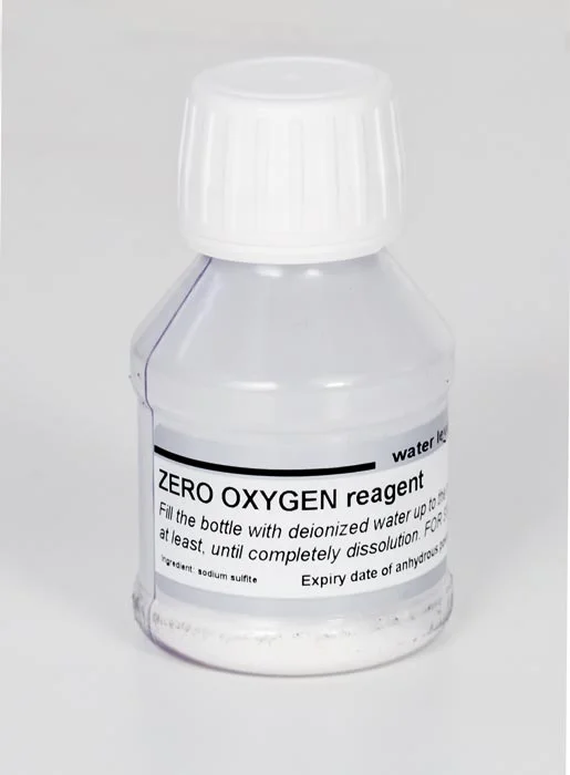 XS Standard Zero 0 Oxygen Single use, transparent bottle with white cap and label