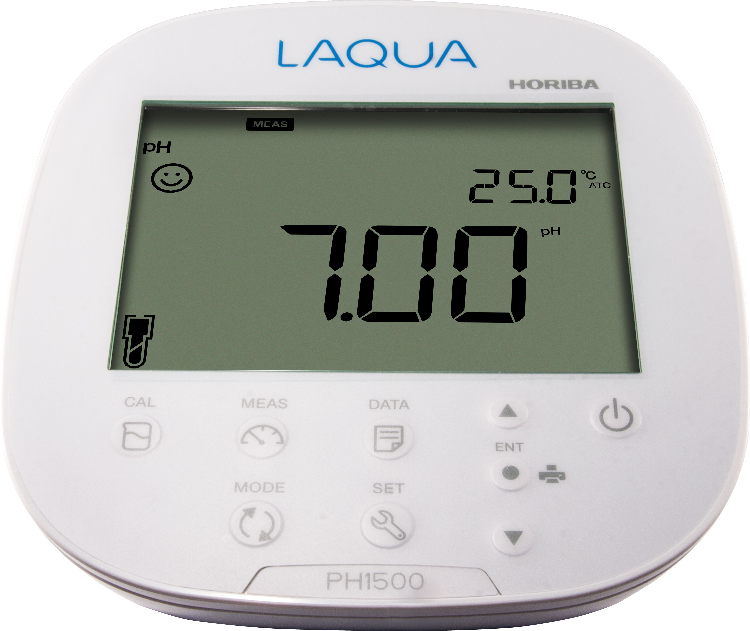 Horiba LAQUA PH1500 Display‑Nahaufnahme, digitale Anzeige, pH‑ORP Starterset