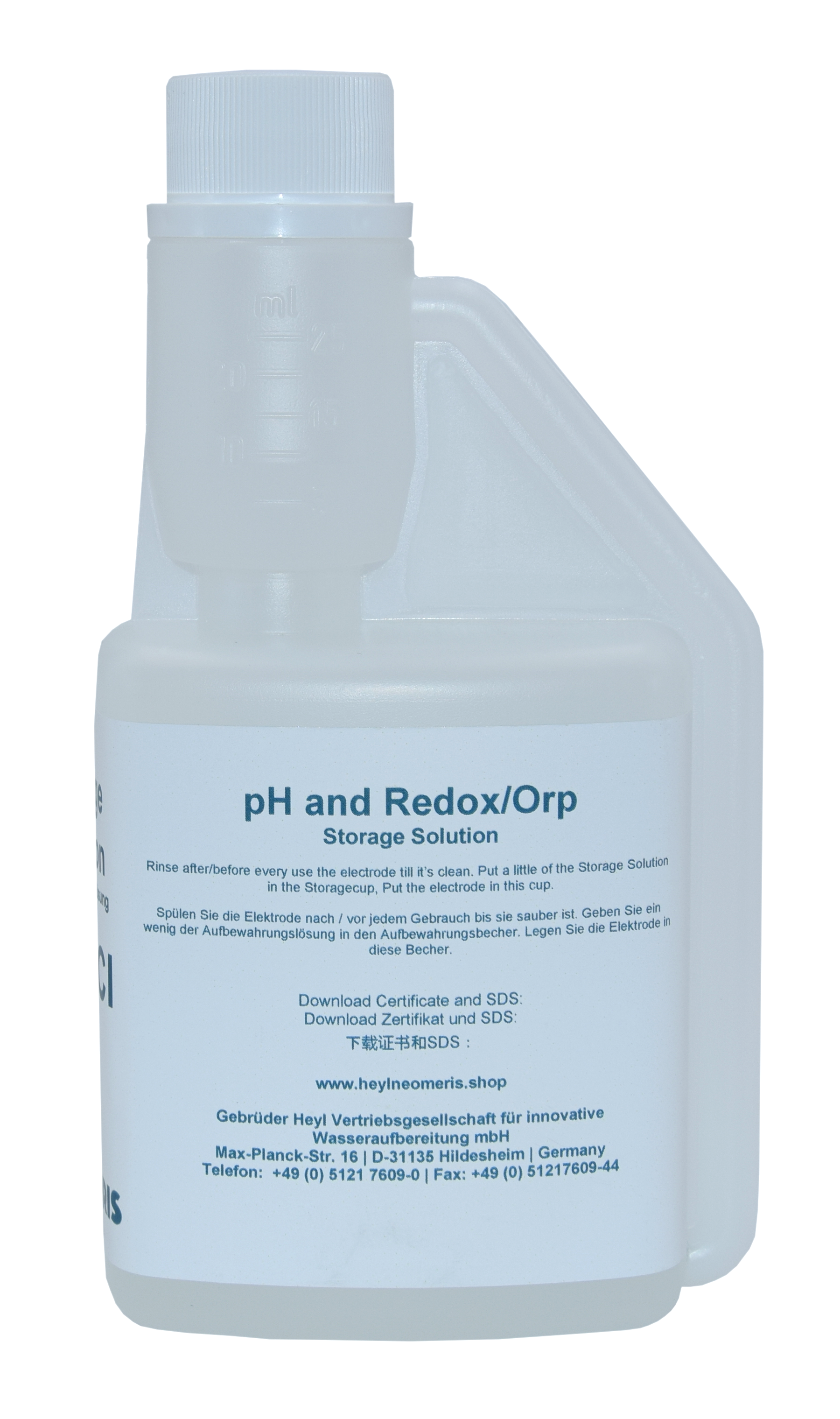 Storage solution for pH and ORP electrodes 3 mol/l KCl (electrolyte solution)