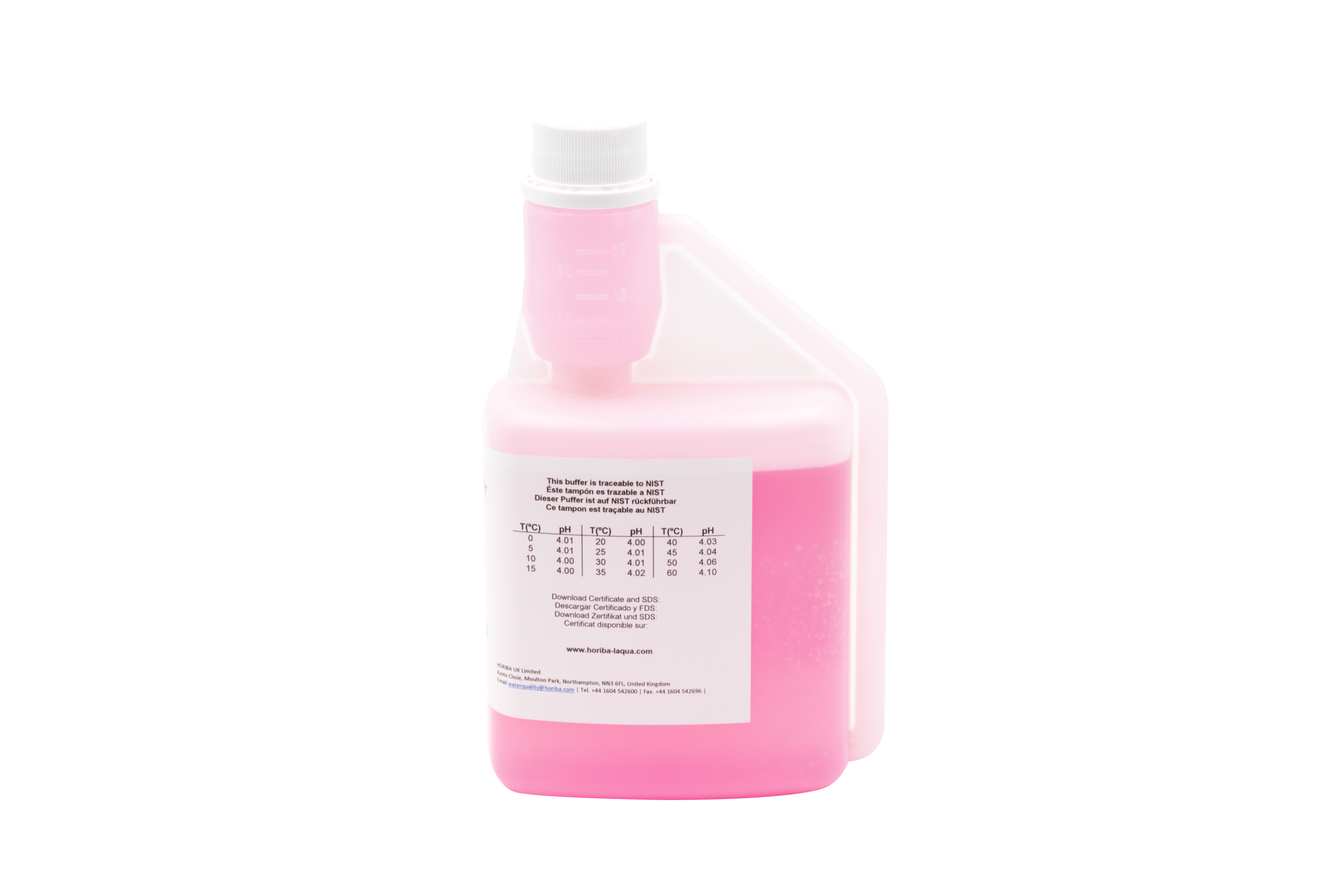 HORIBA pH 4.01 (±0.01pH @25°C) buffer solution 500ml (500-PH-4)