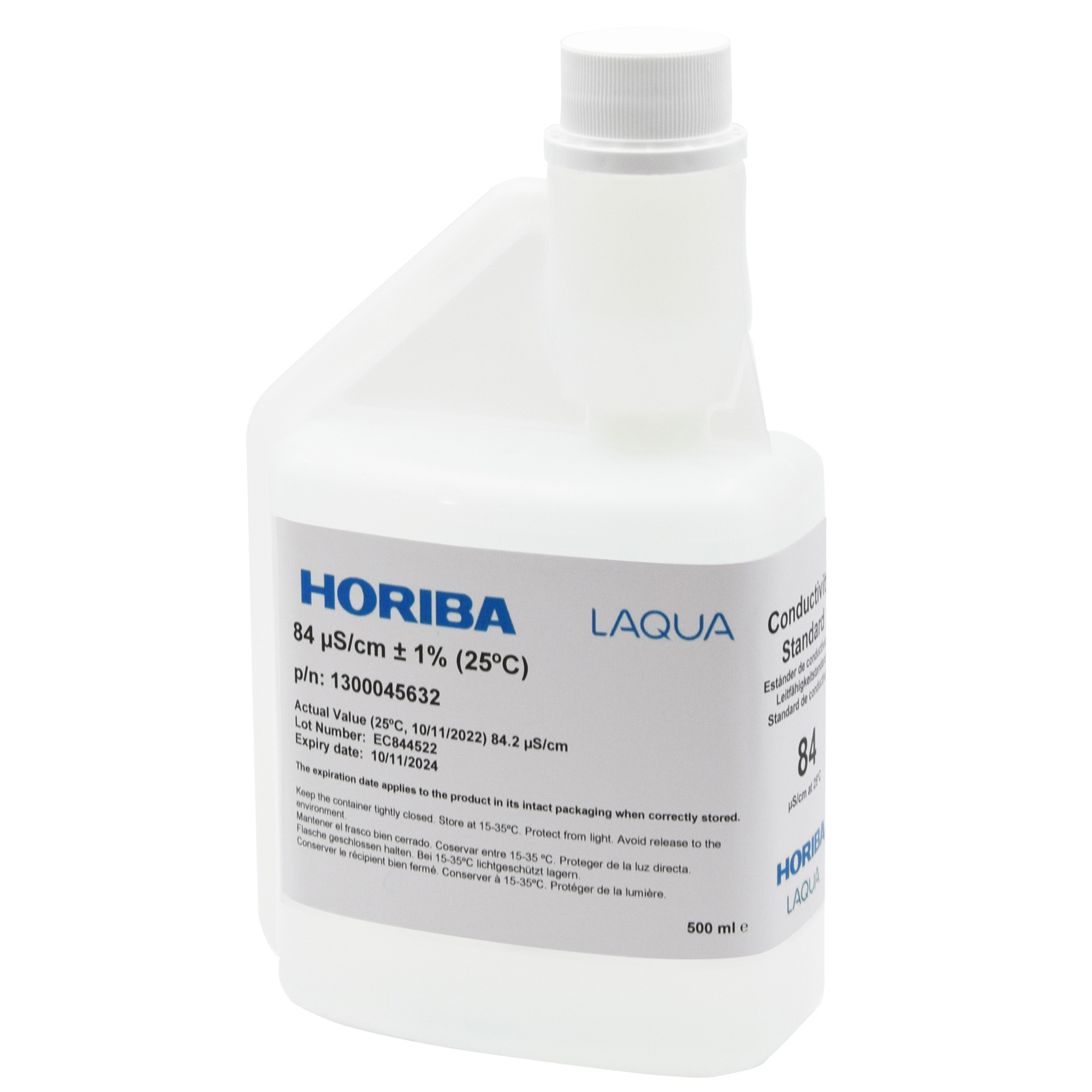 HORIBA 84 μS/cm conductivity calibration solution 500ml (500-EC-84)