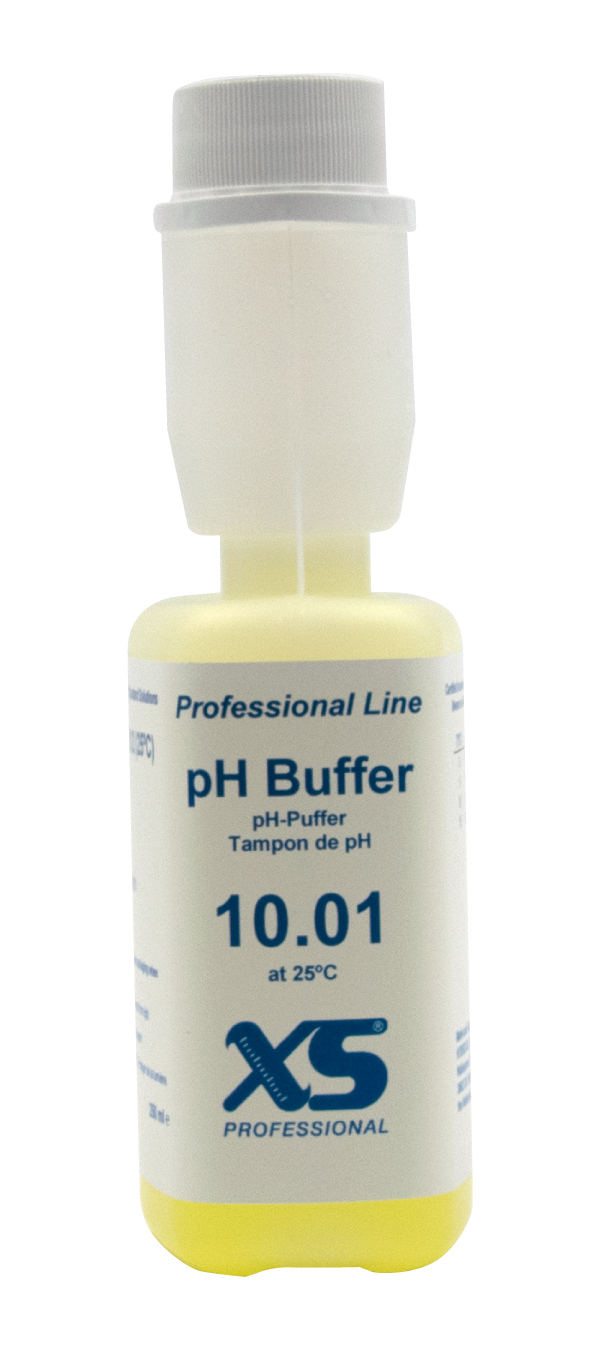 XS Professional pH 10.01 (±0.02pH @25°C) - 250ml pH buffer solution with DAkkS certificate