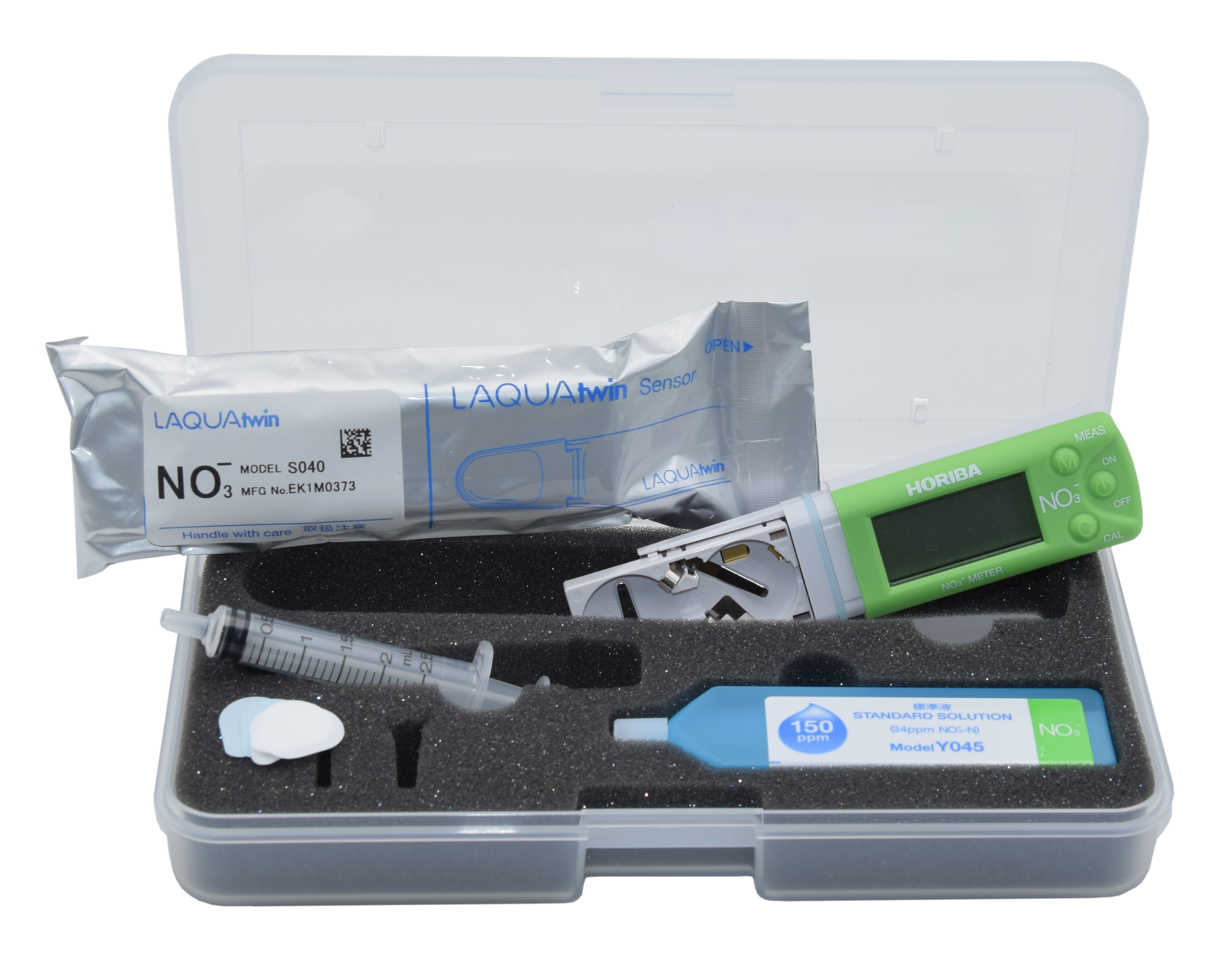 Horiba LAQUAtwin Nitrate Ion (NO3-) Tester with 2 calibration points and temperature measurement (NO3-11) 