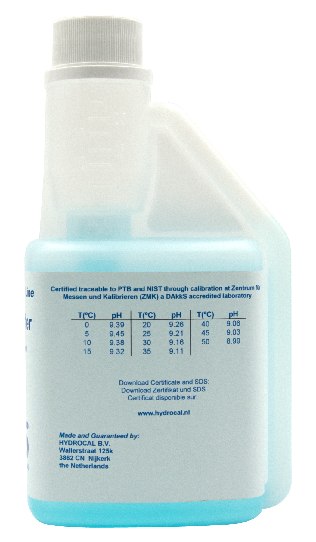 XS Professional pH 9.21 (±0.01pH @25°C) - 250ml pH buffer solution with DAkkS certificate