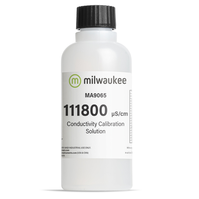 111.8 mS/cm Leitfähigkeitskalibrierlösung 230ml in durchsichtiger Flasche 
