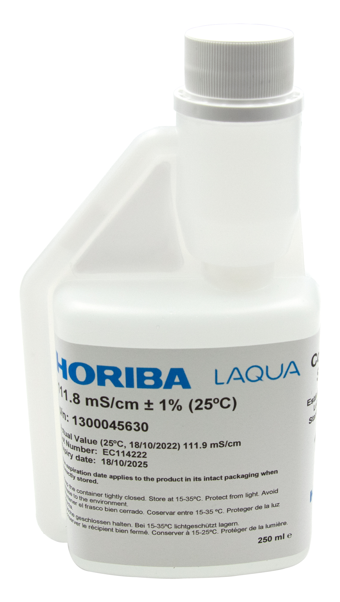 HORIBA 111.8 mS/cm conductivity calibration solution 250ml (250-EC-1118)