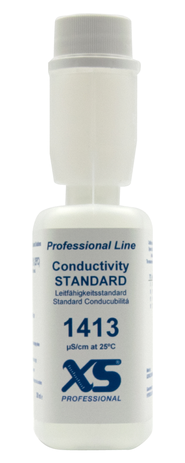 XS Professional 1413µS/cm - 250ml conductivity calibration solution with DFM certificate