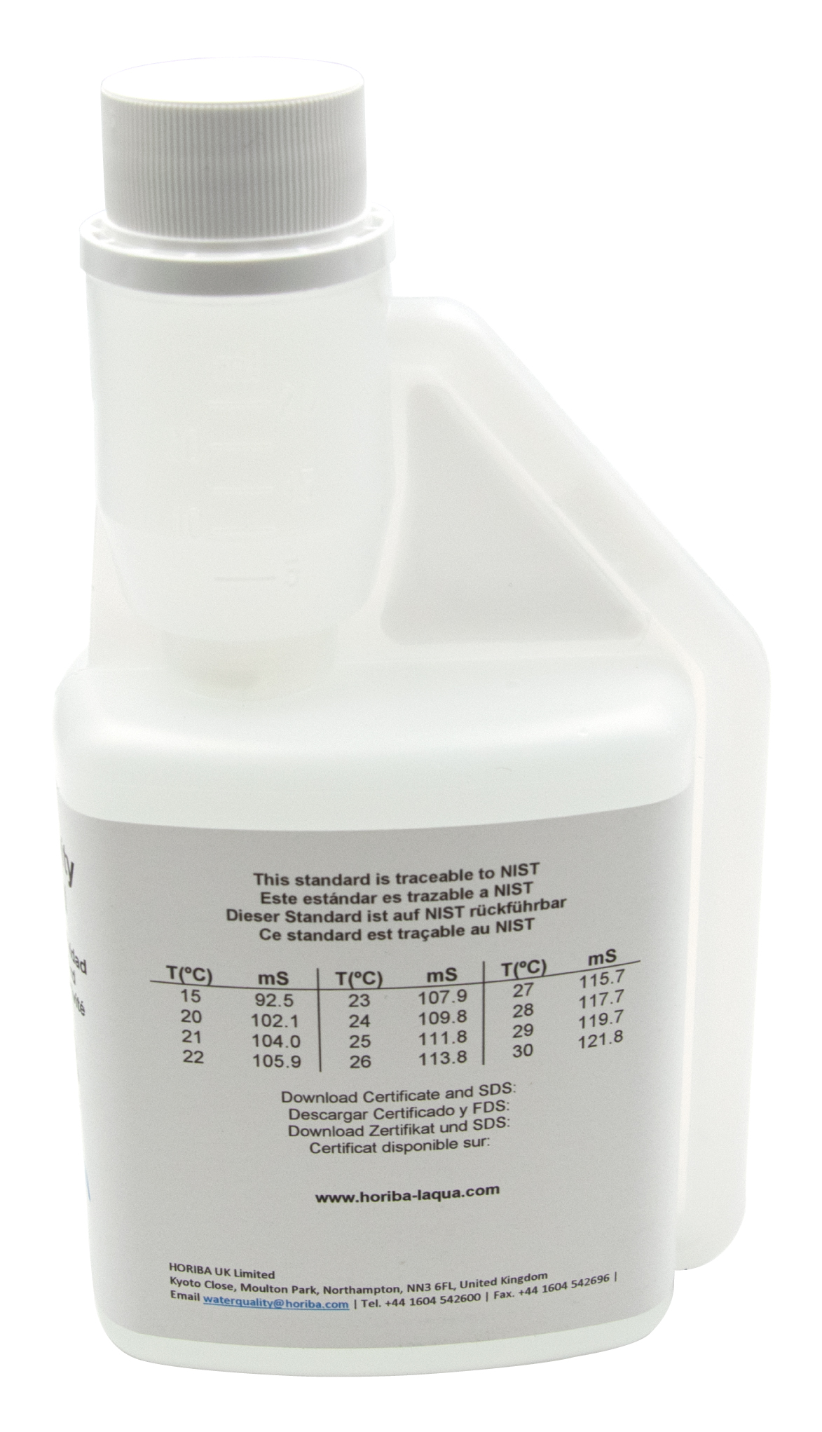 HORIBA 111.8 mS/cm conductivity calibration solution 250ml (250-EC-1118)