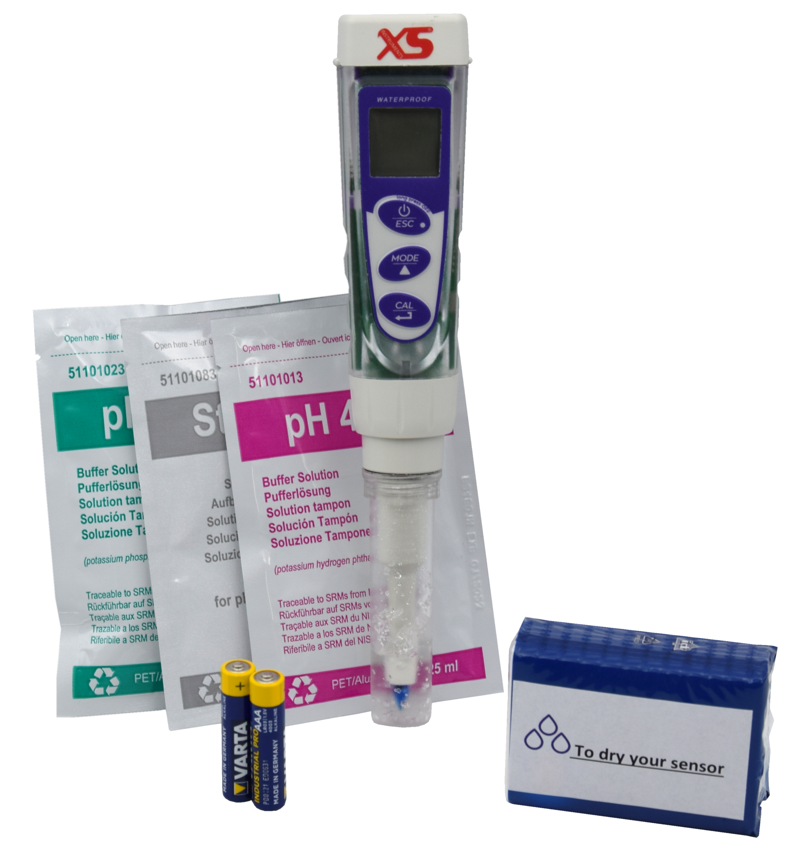XS pH 5 FOOD Tester Kit - Foodstuffs Pocket Tester for pH/mV/Temperature measurement 