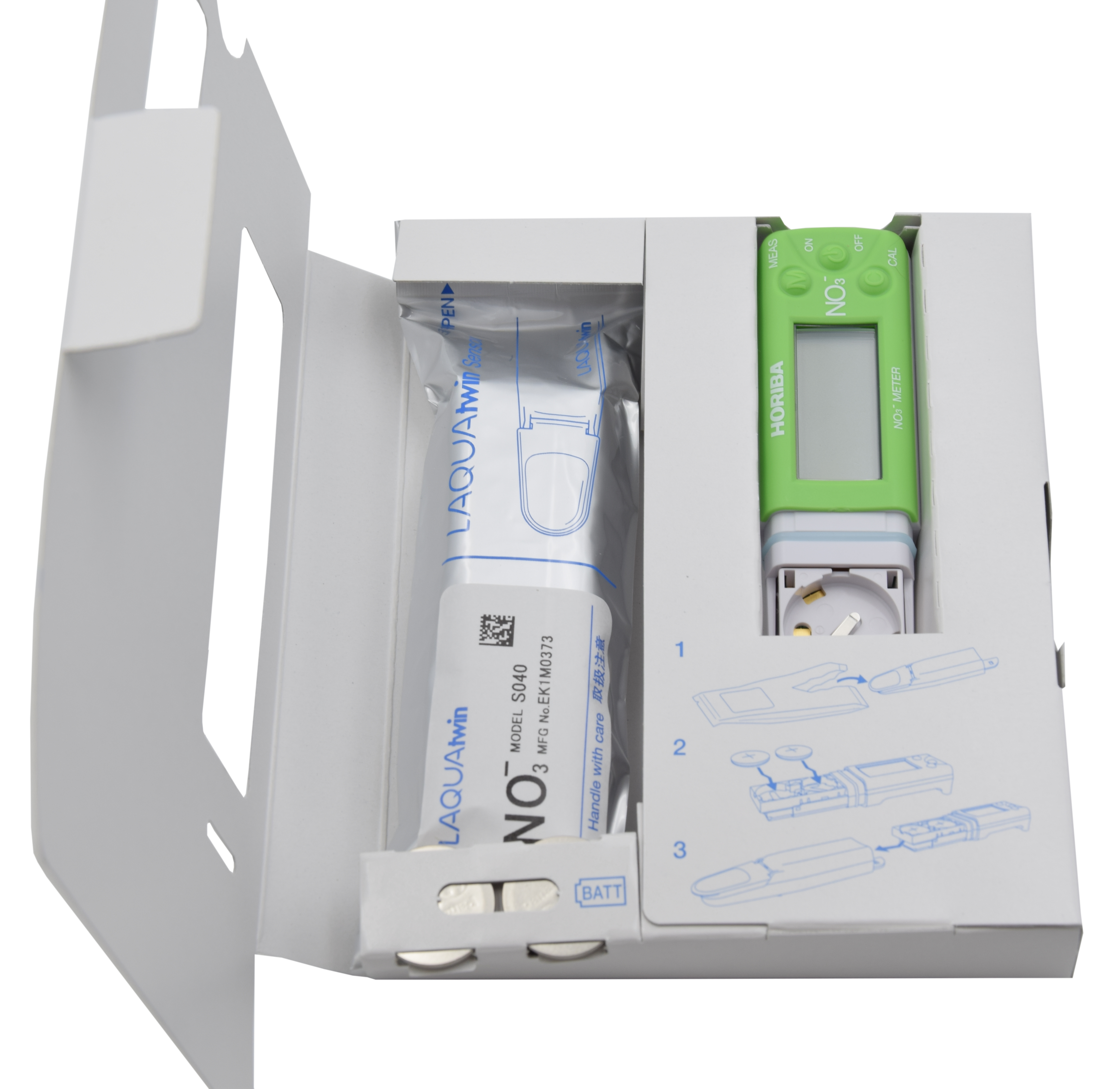 Horiba LAQUAtwin Nitrate Ion (NO3-) Tester with 2 calibration points and temperature measurement (NO3-11) 