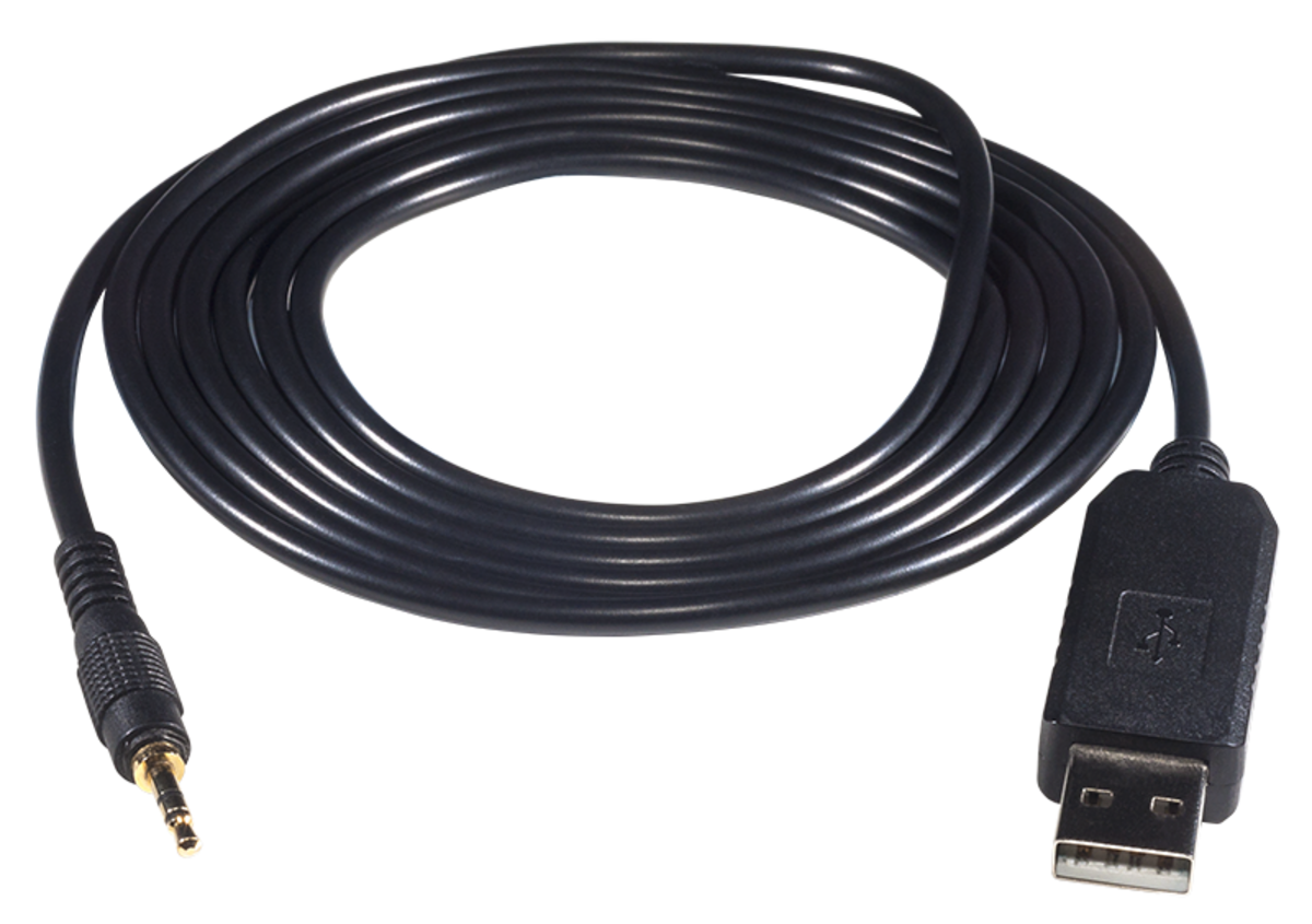 1,5m langes Kabel zum Anschließen des Messgeräts an PC, schwarz
