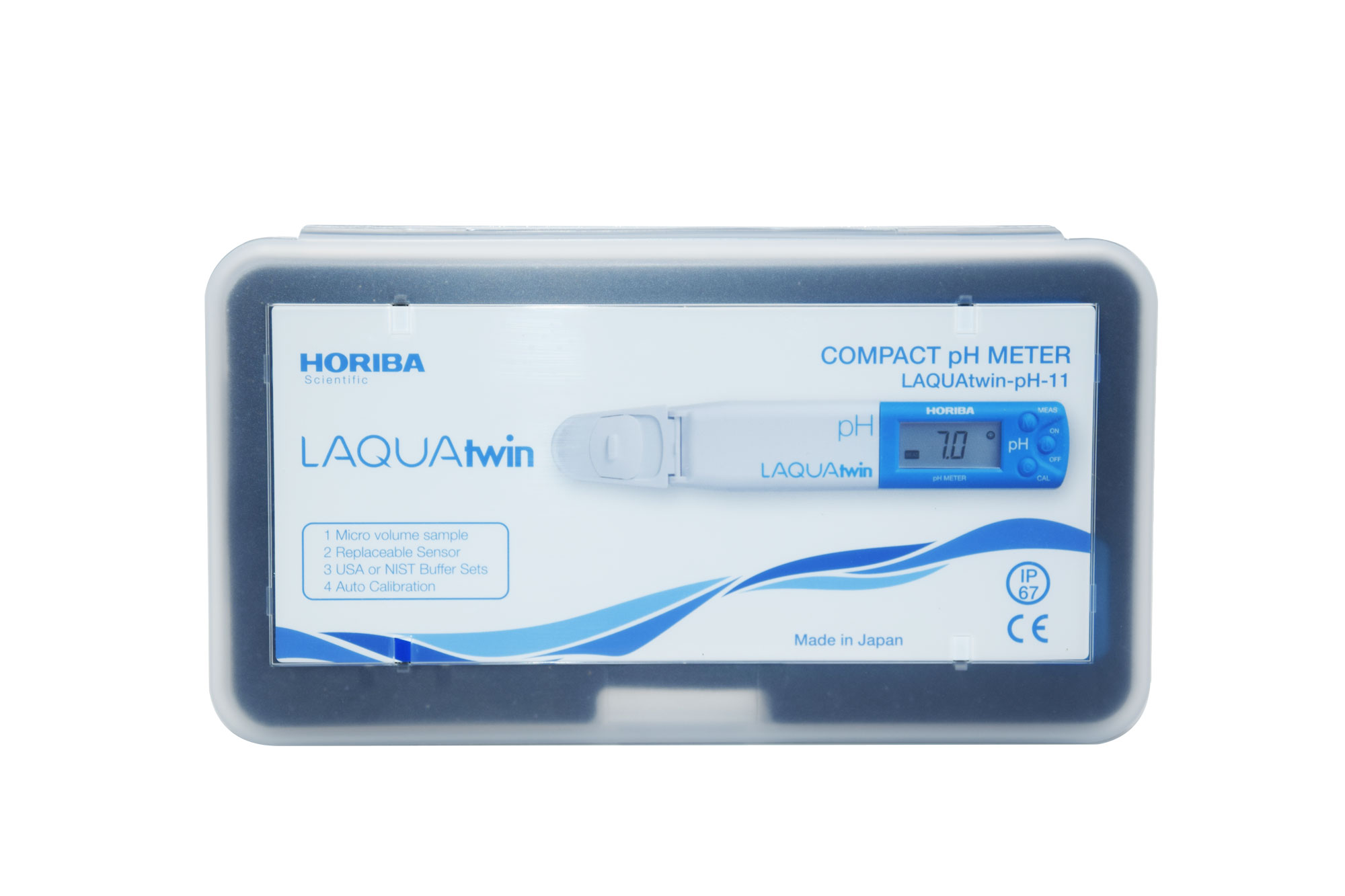 Horiba LAQUAtwin pH Tester with 2 calibration points (pH-11) 