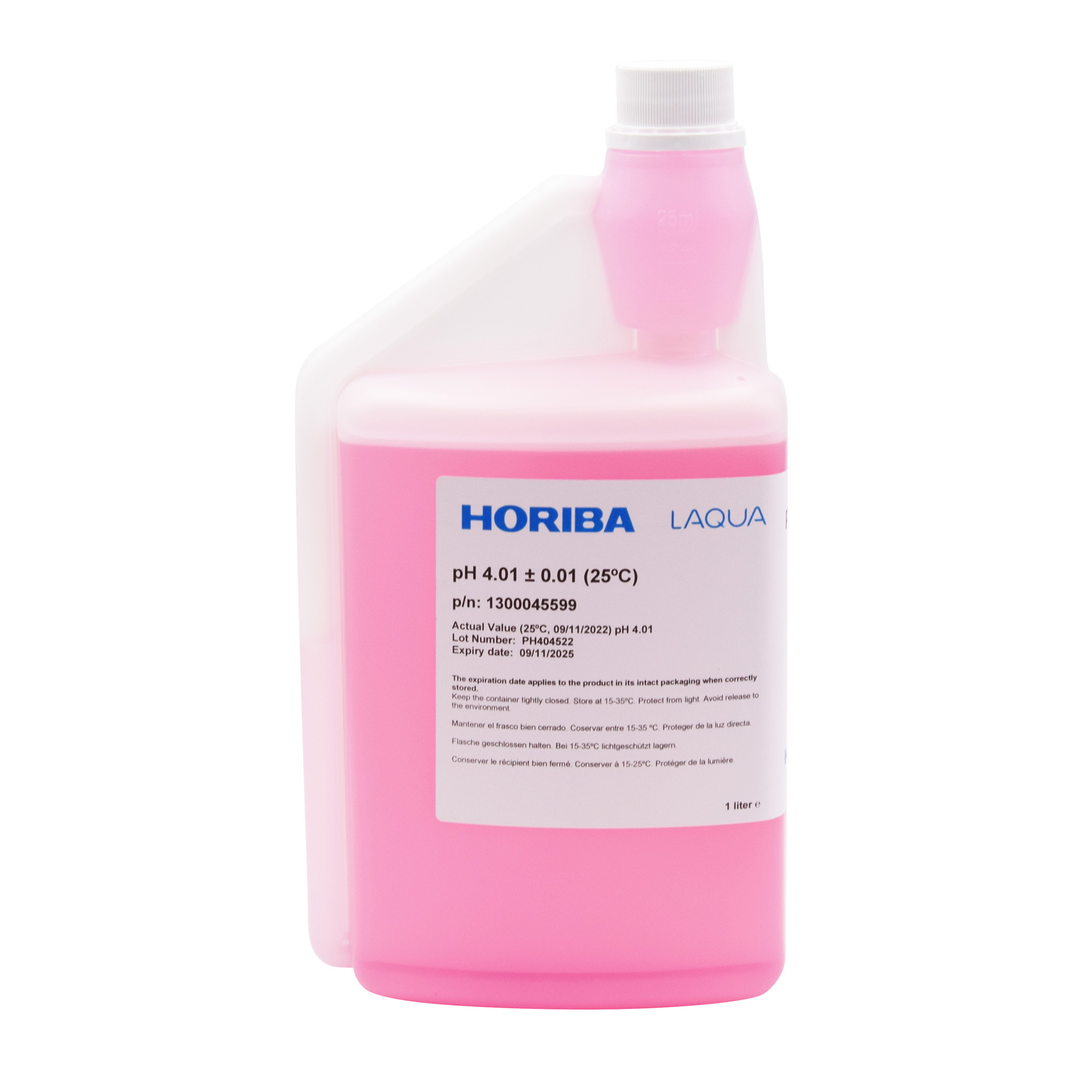 HORIBA pH 4.01 (±0.01pH @25°C) buffer solution 1000ml (1000-PH-4)