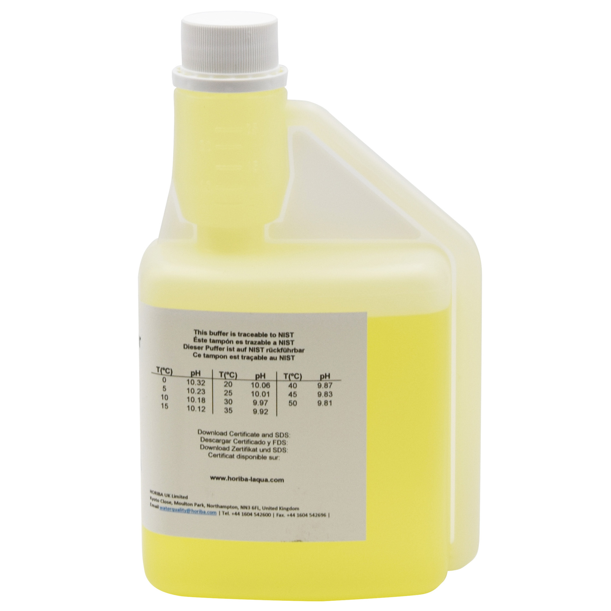 HORIBA pH 10.01 (±0.02pH @25°C) buffer solution 500ml (500-PH-10)