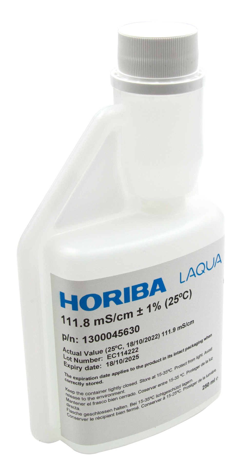 HORIBA 111.8 mS/cm conductivity calibration solution 250ml (250-EC-1118)