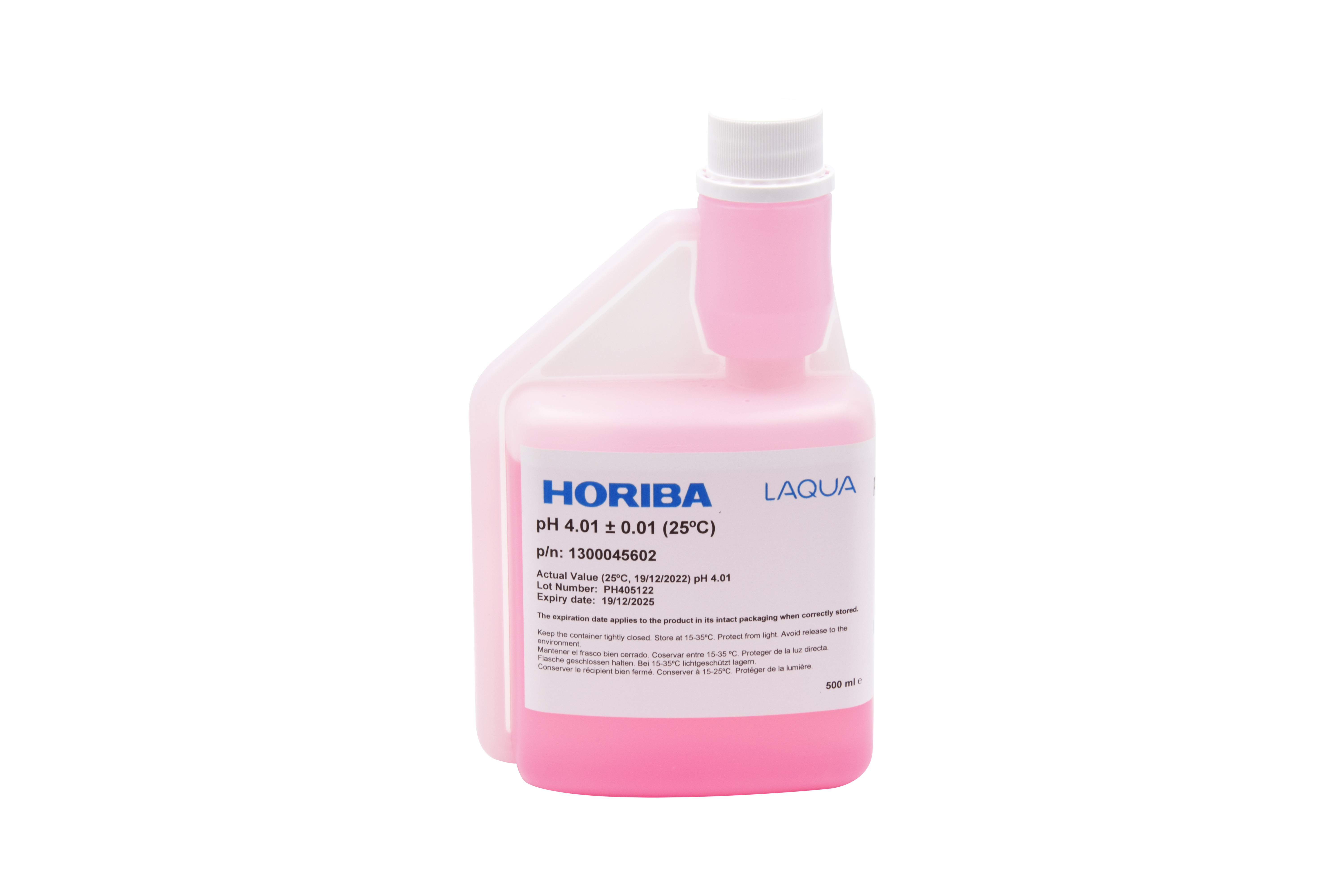 HORIBA pH 4.01 (±0.01pH @25°C) buffer solution 500ml (500-PH-4)