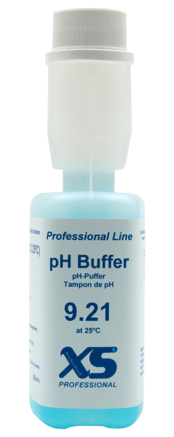 XS Professional pH 9.21 (±0.01pH @25°C) - 250ml pH buffer solution with DAkkS certificate