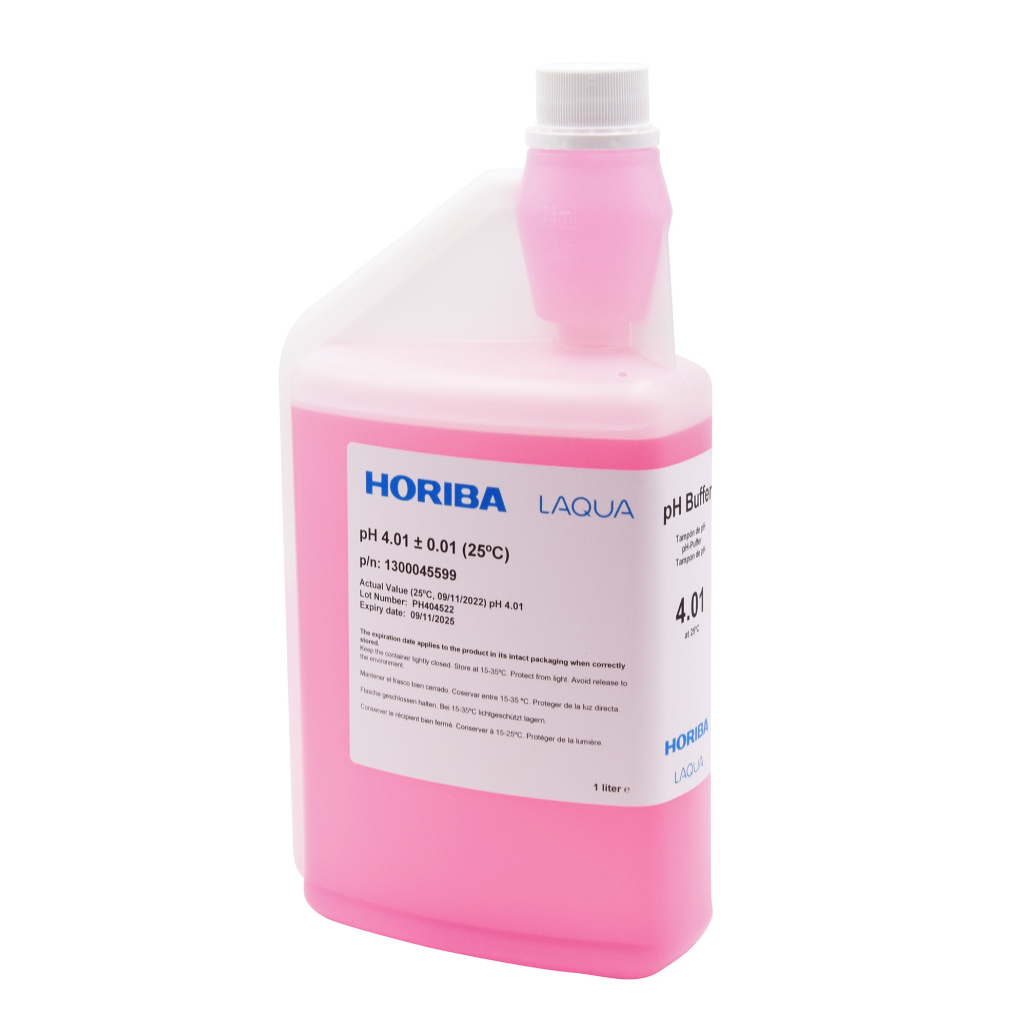 HORIBA pH 4.01 (±0.01pH @25°C) buffer solution 1000ml (1000-PH-4)